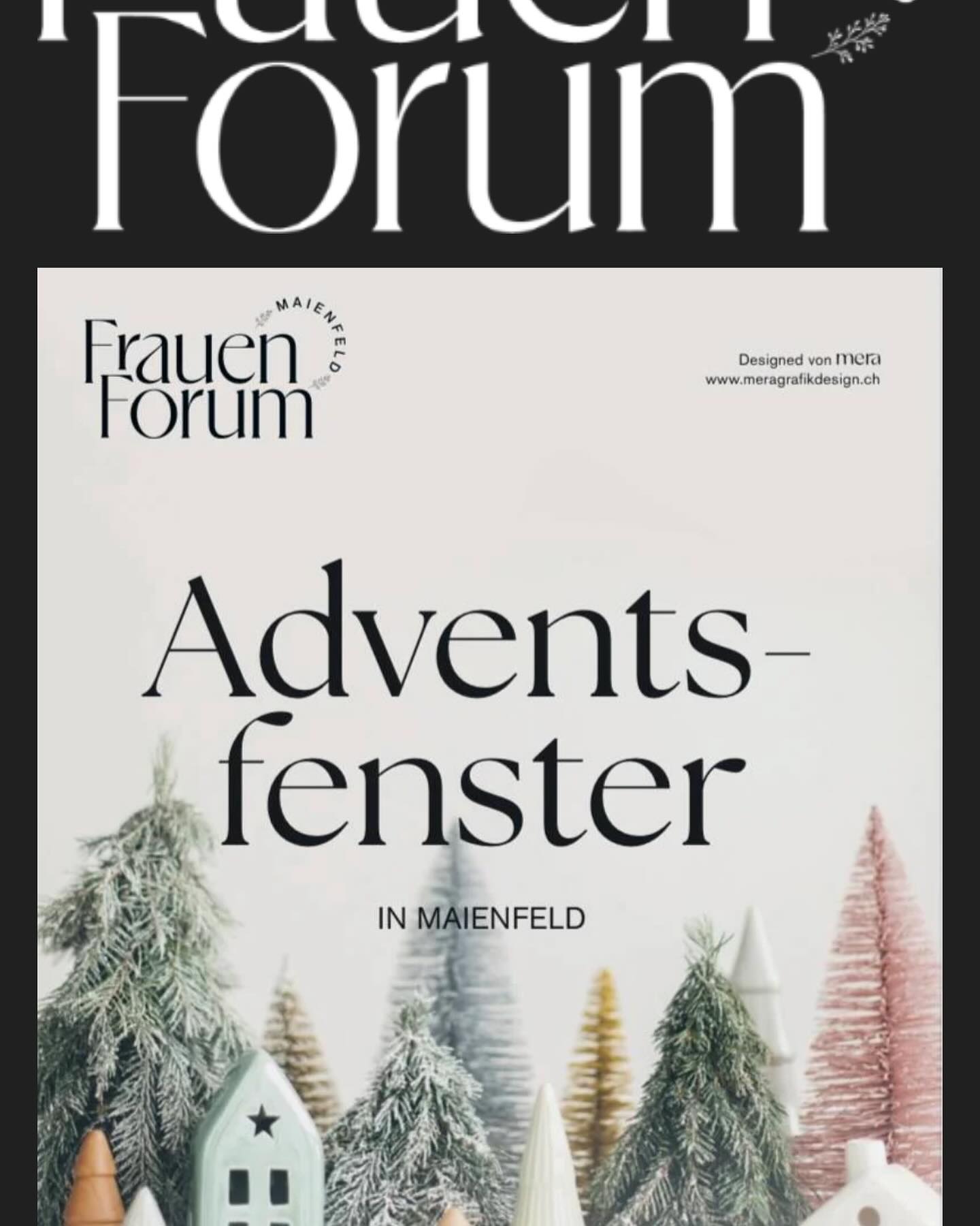 Zusammenkommen, Fenster bestaunen und Maienfeld geniessen. Danke @FrauenforumMaienfeld für die Organisation der #adventsfenster - der HGVM wünscht allen eine genussvolle Adventszeit🎄