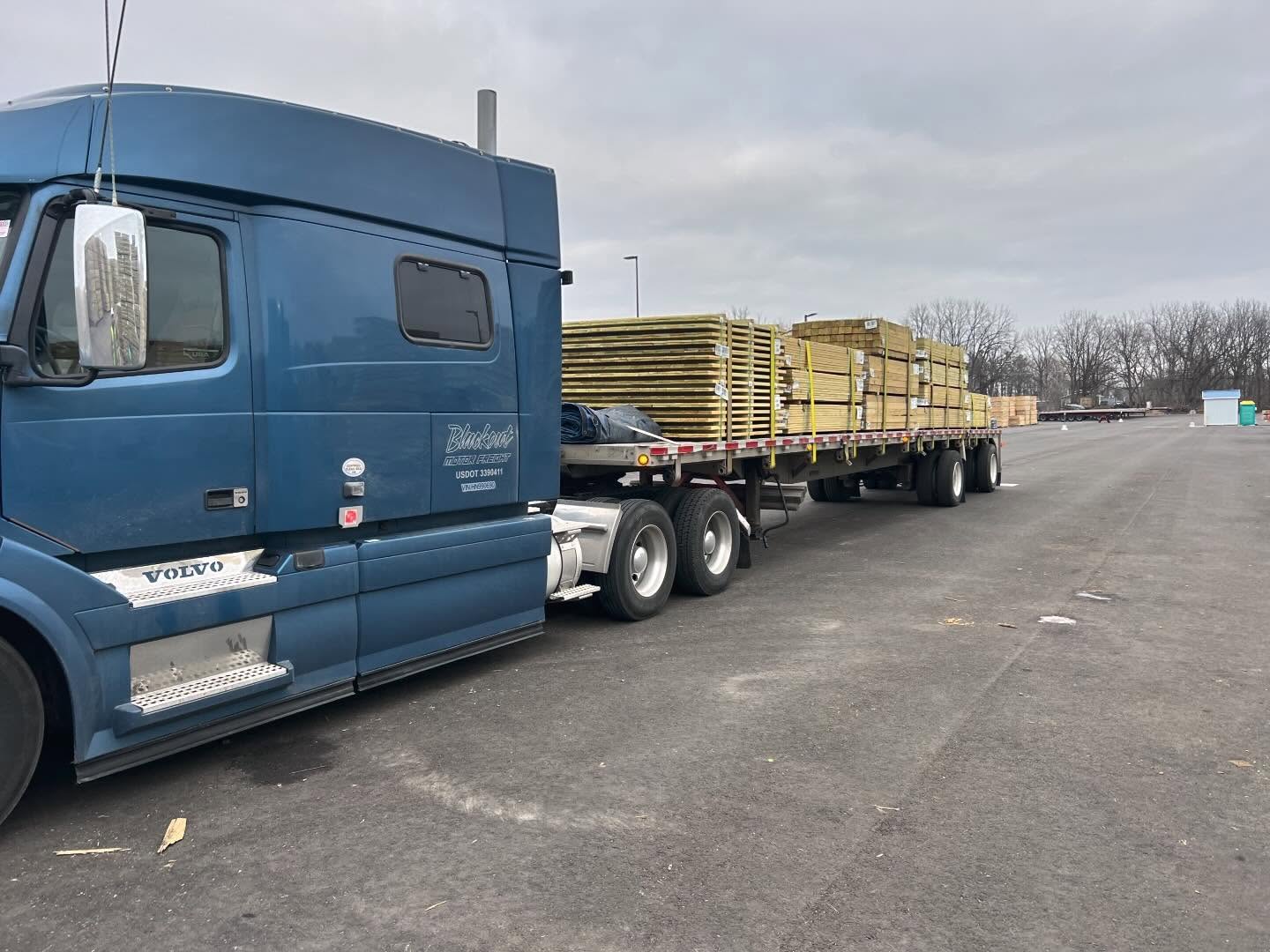 Wrapped up the first week of 2024 doing a lumber run. It was definitely quiet at the lumber facility. So much different than the middle of the summer. Can’t wait for it to warm back up!
