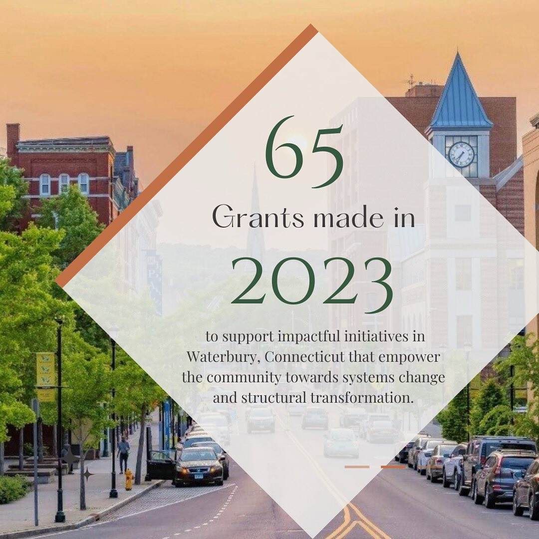 We are excited to kick off our 2024 grant making journey! After awarding 65 grants in 2023, we’re diving into our invite-only Resilience of Grassroots & Community-Based Initiatives Grant Opportunity. You can find the guidelines for this opportunity on our website under grants.
Know someone who should be on our radar? Send us an email at info@leeverfoundation. org! #leeverfoundation #waterburyct