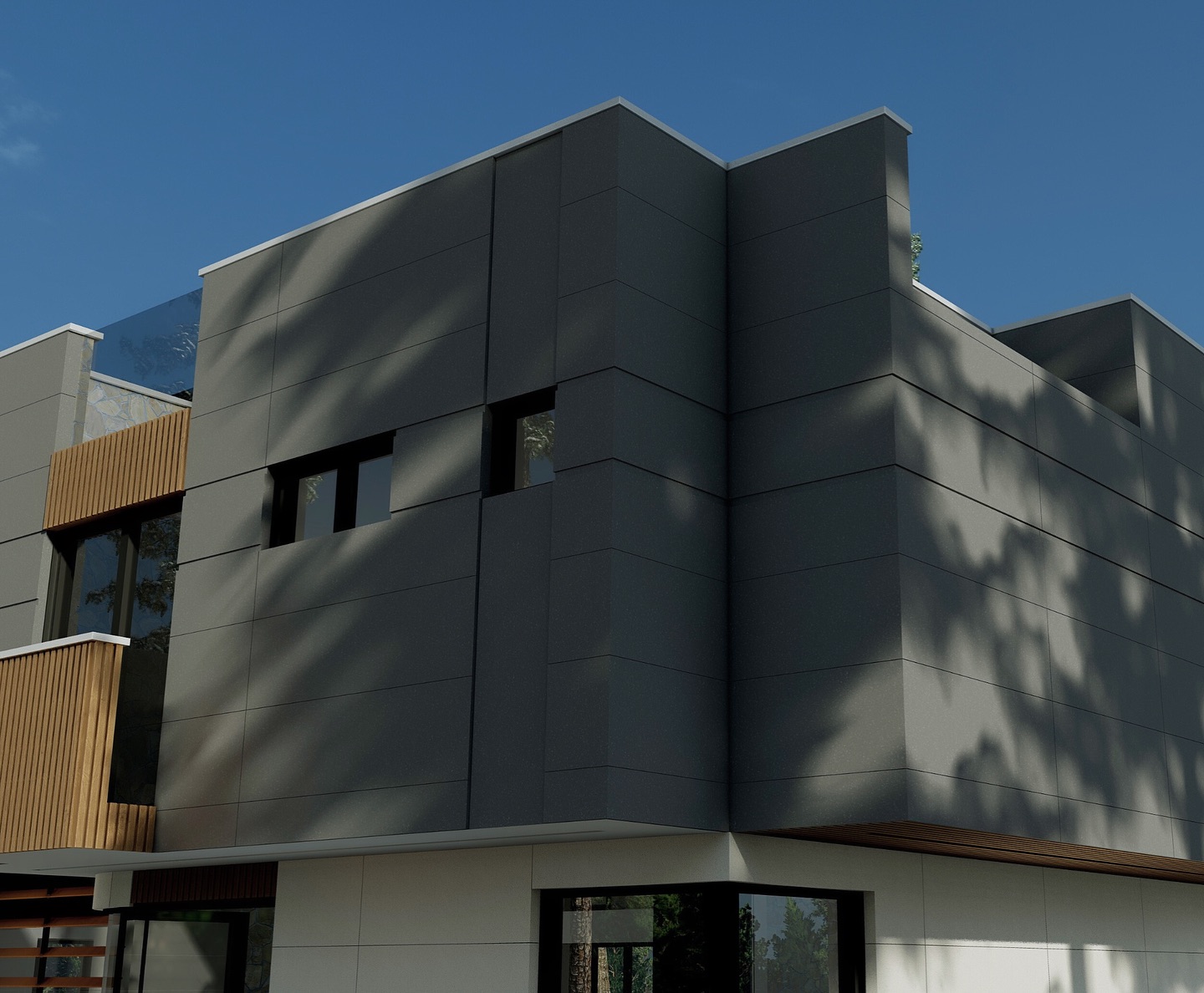Did you know our Lime-ROK panels come in different colours? DM us to discuss the design possibilities for your next project ✨ #customhomebuildertoronto #exteriordesign #customtorontohomes #limestonecladding #torontorealestate