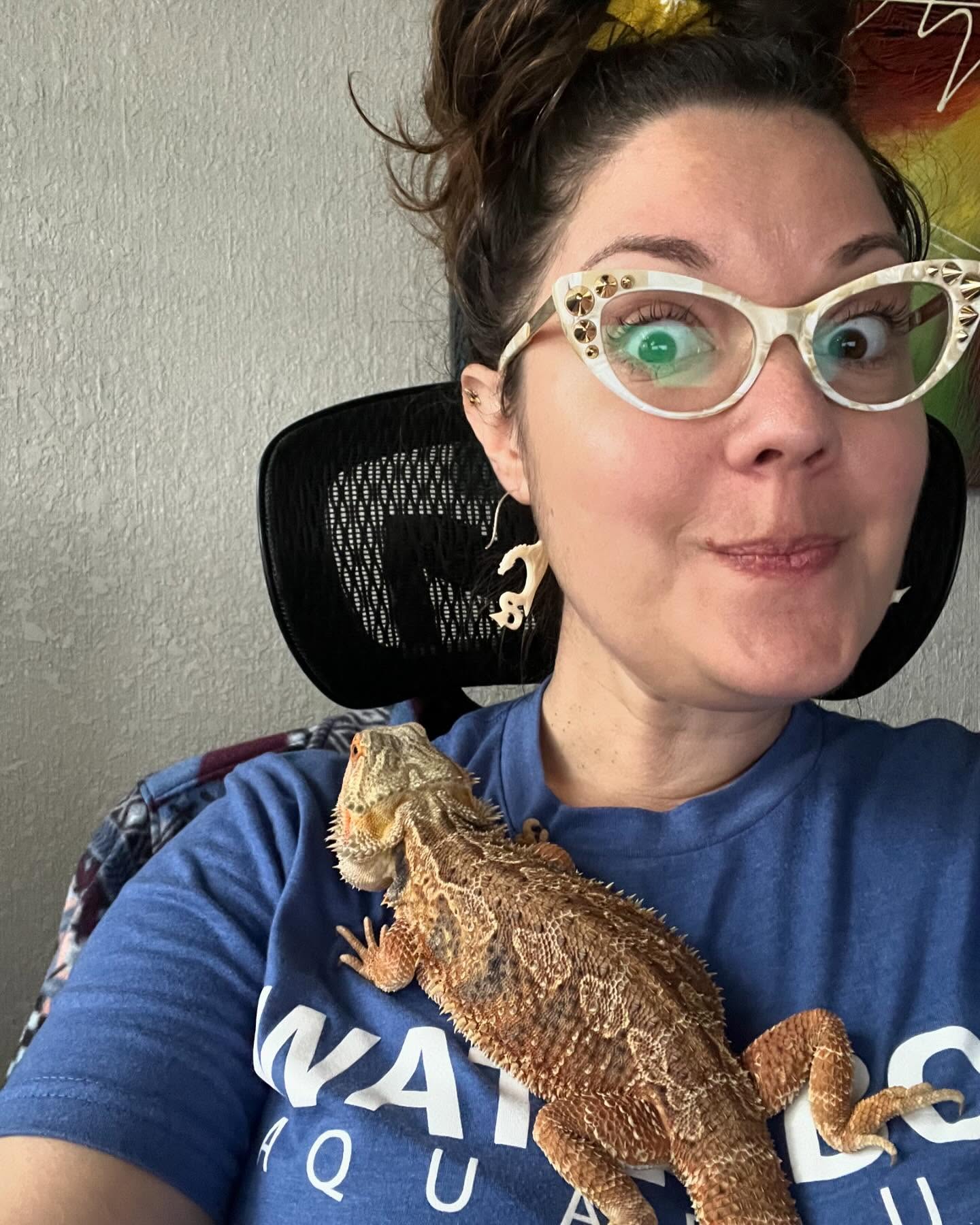 No big deal, just have a dragon to cuddle while I work…business as usual over here.