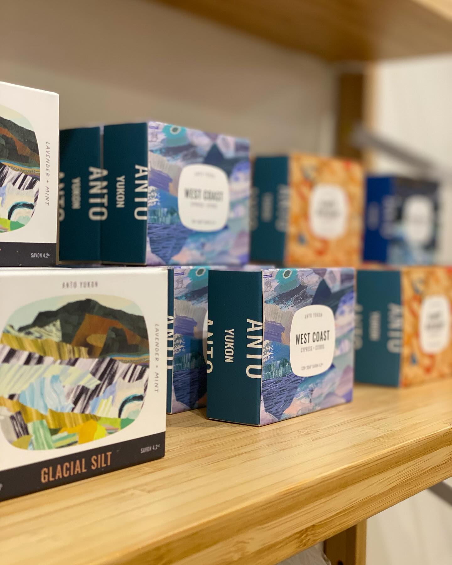 Our beautiful @antoyukon soaps are back in stock!! Come by to grab these as they move fast🫧🧼