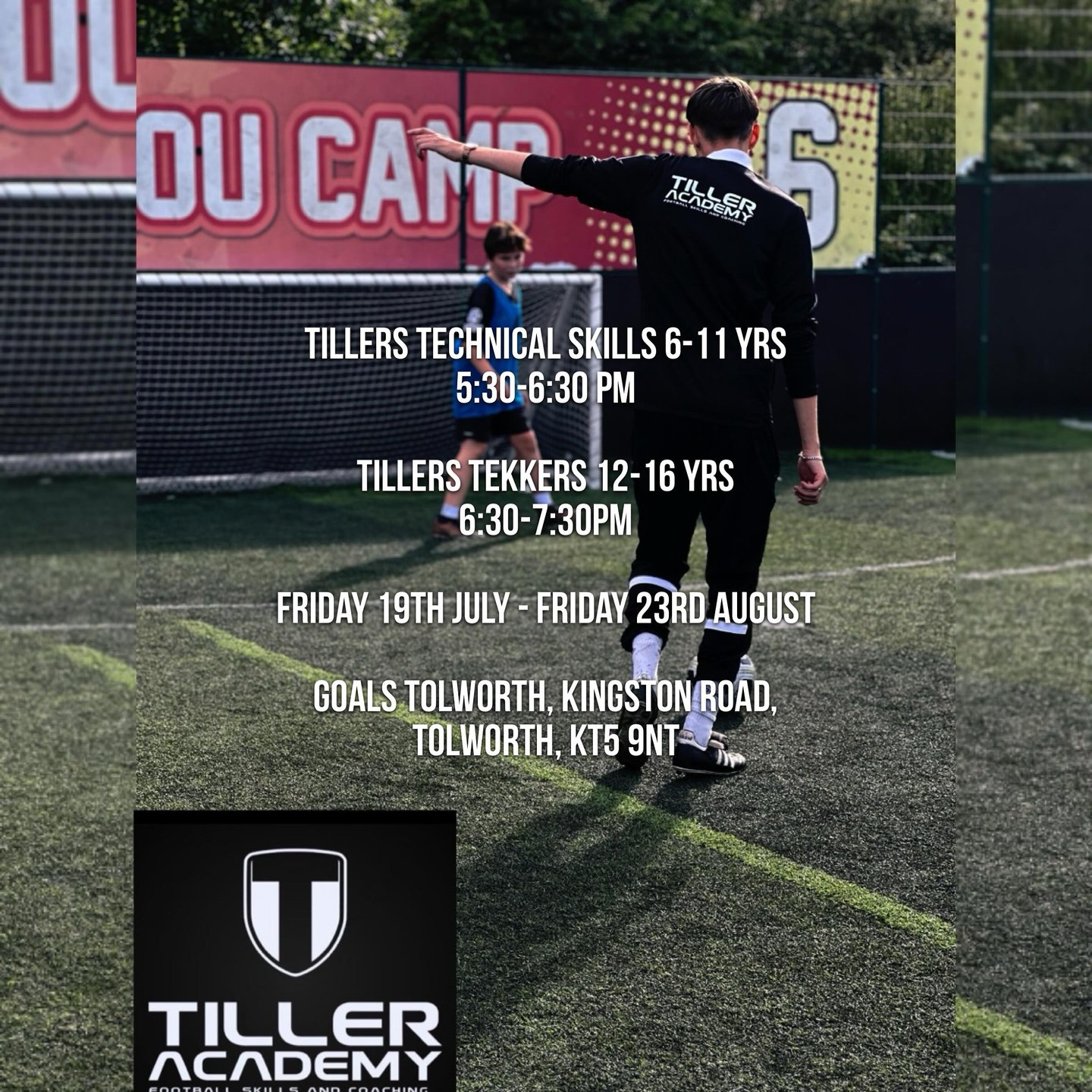 New Block Dates 🤩⚽️
Sign up for the new block NOW ‼️‼️‼️
Come and join us every Friday 🤩
1:1 and Goalkeeping sessions also available ⚽️
PM us for more details 📲
#TillerAcademy
#TillerAcademy