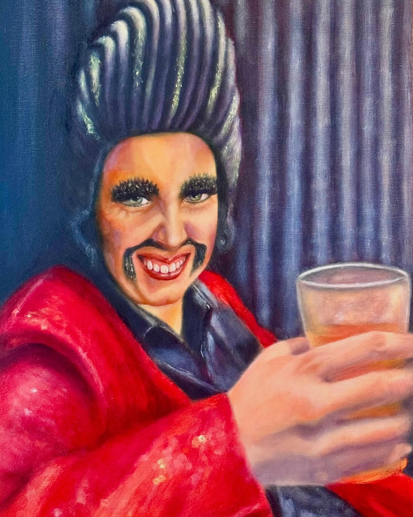‘DragKing’ @antoniomantoniodragking
Oil on canvas
I encountered the talented and Drag King, Antonio Mantonio at a comedy night hosted by Tim Ferguson at the Harold Park hotel. I thought he was definitely worthy of portrait! #DragKing #Drag #antoniomantonio #antoniomantoniodragking #innerwestcomedy #performanceart #comedy
#theHarold