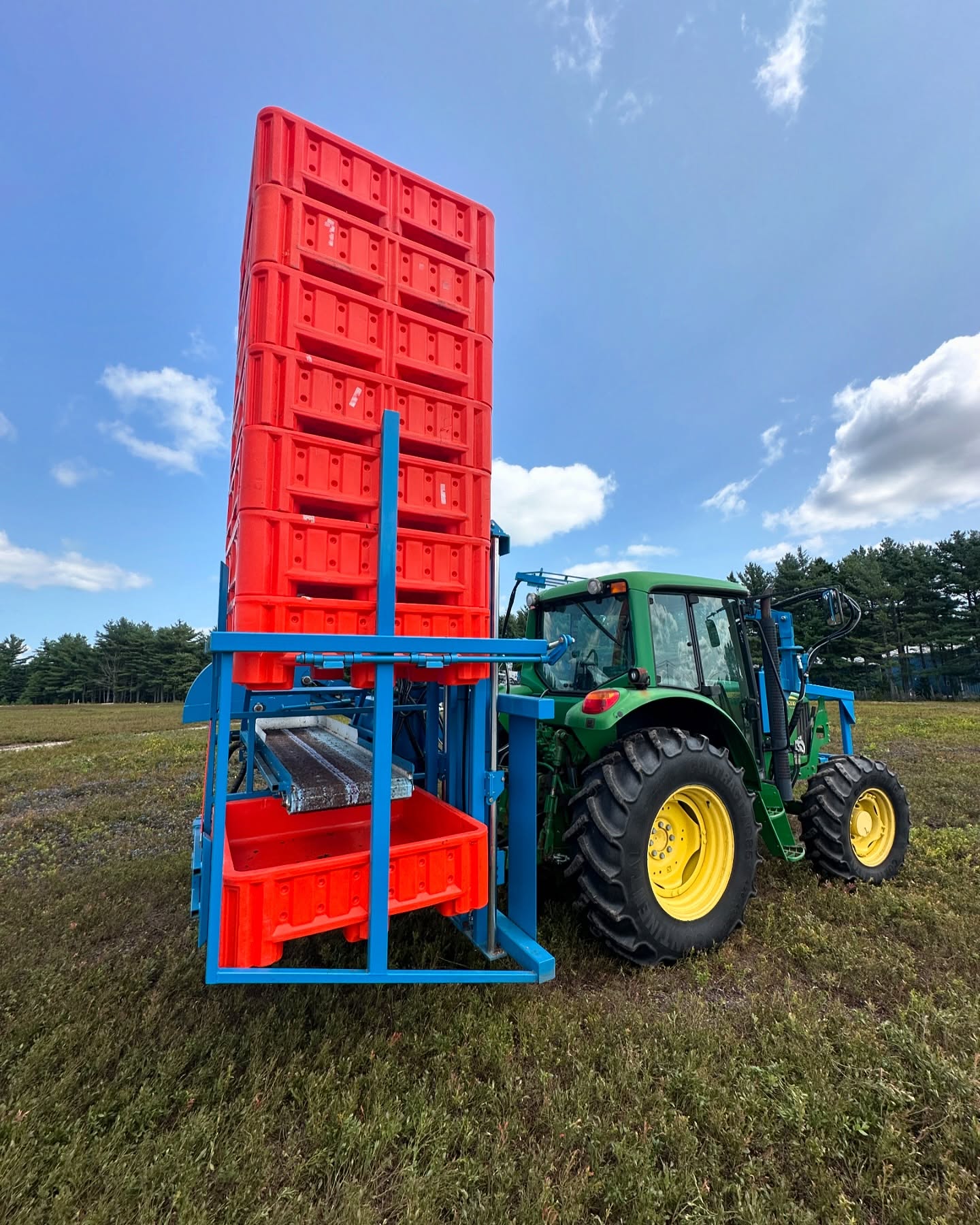 Imaging pre and post harvest wild blueberry blocks with UMaine and their Advanced Manufacturing Lab for a harvester efficiency project