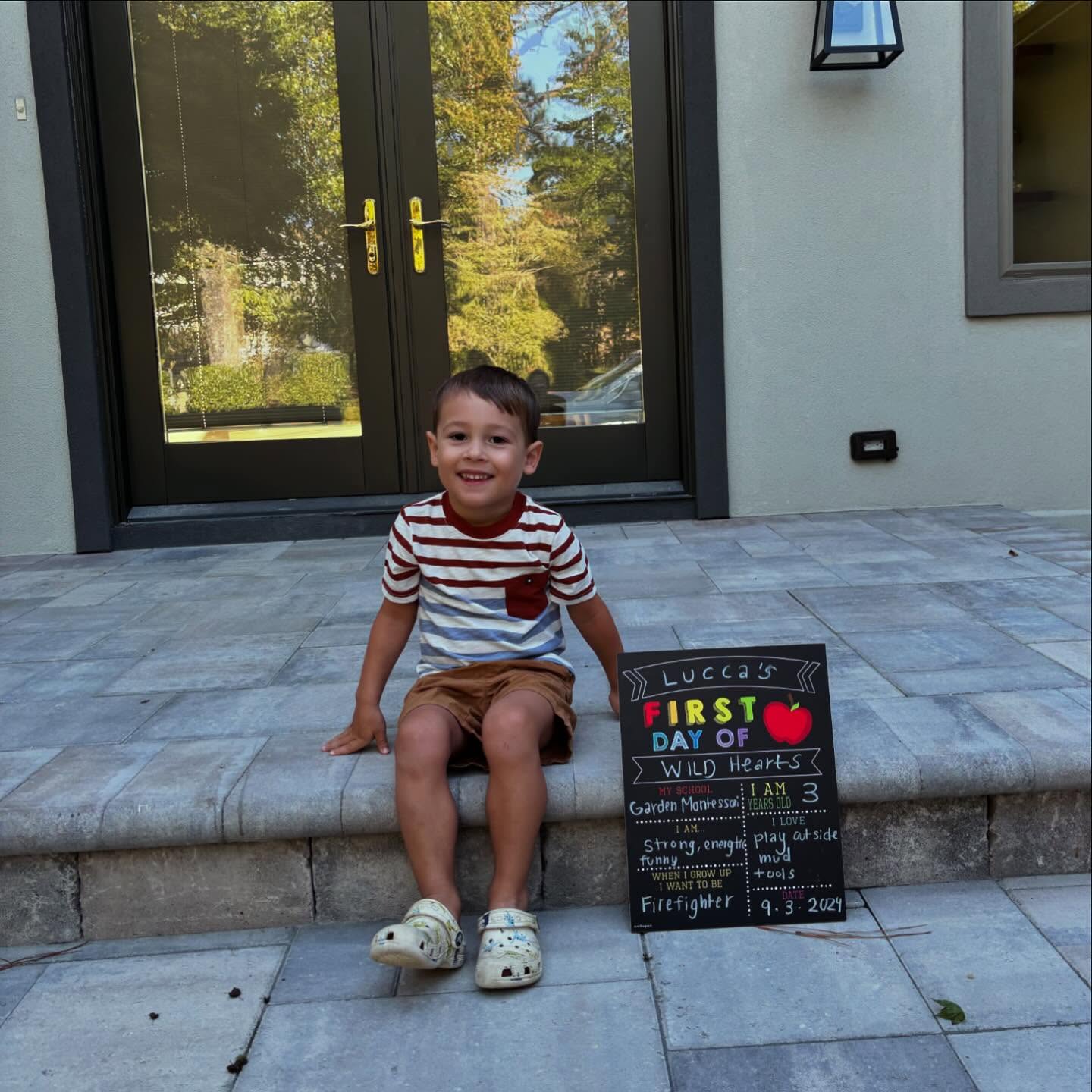Lucca’s first day of school in Wild Hearts! 🌲🍃🌎 Love this kid so much ❤️❤️❤️