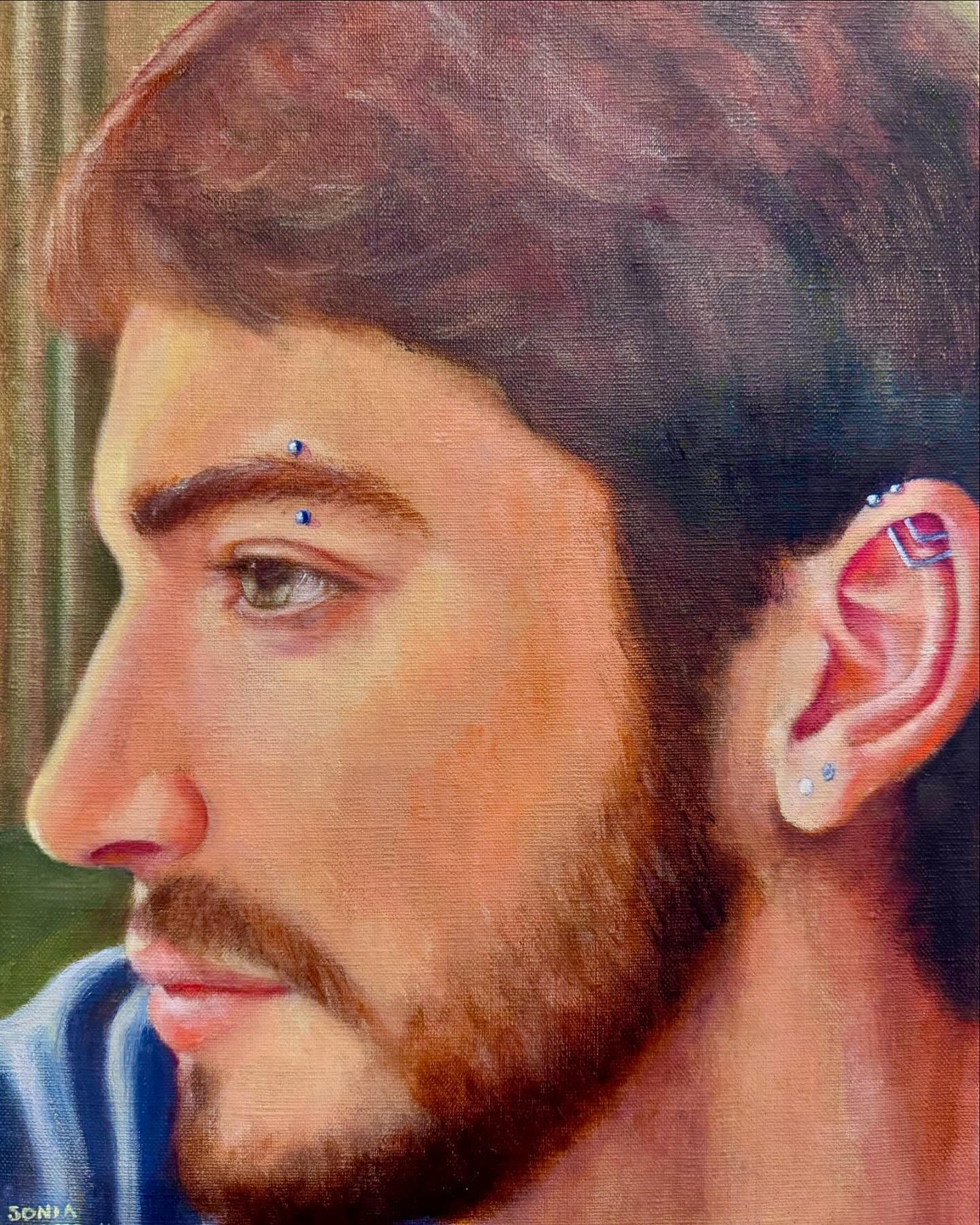 Portrait of Liam @sketchy__accountant at The Shop Gallery 112 Glebe Point Rd, Opening night Friday September 20th 6-9 pm. Exhibition runs until September 25th, 11 am- 6pm daily. #artexhibition #sydneyartexhibition #portraits #artist #womenartists #artgallery