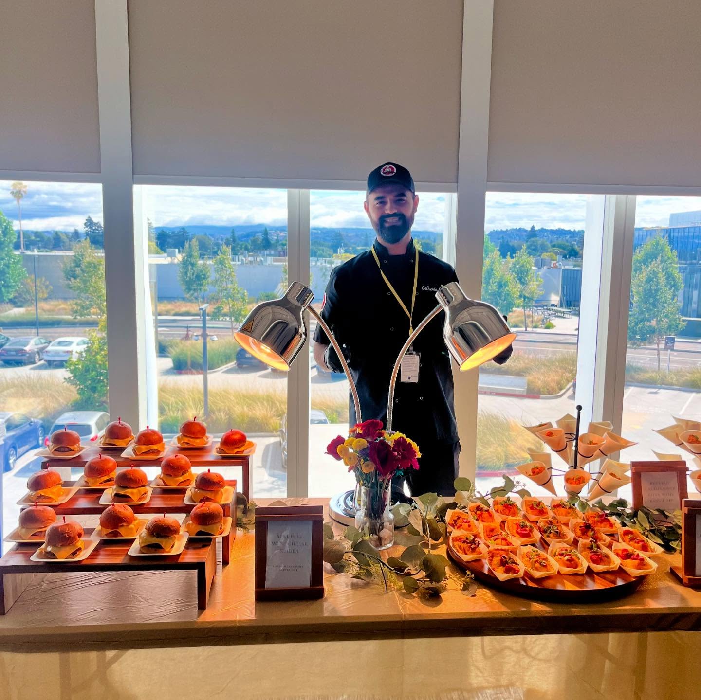 Catering for Meta today.
We always dreamed of bringing our flavors to the biggest names in Silicon Valley. Slowly but surely, we are putting Chef Gillys on the map! We love what we do and we couldn’t have done it without the love and support from our family and community. Thank you for believing in us and supporting us along the way!
#Grateful #familybusiness #bayareacatering #dreamstoreality #clientappreciation