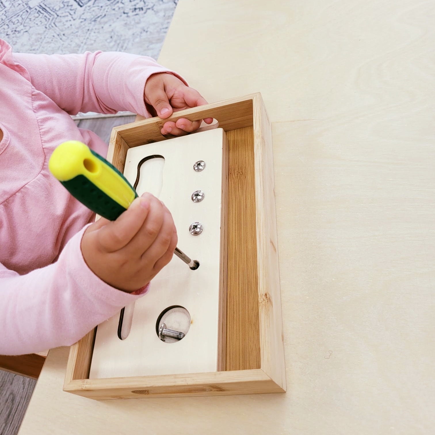 🔩 Screwing Activity at Lily Montessori! 🛠️
Our little learners are hard at work practicing their screwing skills with this engaging activity! Not only is it fun, but it also helps develop fine motor skills, wrist strength, and hand-eye coordination. Activities like these lay a strong foundation for future writing and practical life skills while boosting confidence as children master new tasks.
👉 Ready to let your child explore hands-on learning? Enroll today! (Link In Bio)
📱+1 613-222-3666
#LilyMontessori #ScrewingActivity #FineMotorSkills #HandsOnLearning #MontessoriMaterials #EarlyChildhoodEducation #MontessoriLife #EnrollToday #OttawaParents #OttawaKids #YOW #OttawaDaycare #OttawaChildcare #OttawaMoms #OttawaFamilies #MontessoriOttawa #OttawaPreschool