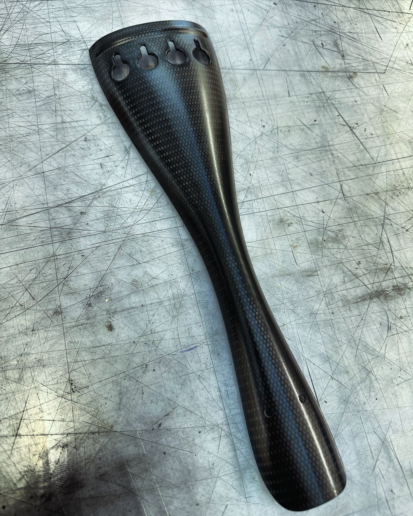Now for something completely different, can anyone guess what it is?
#composites #cfrp #carbonfibre #instrument #stringinstrument