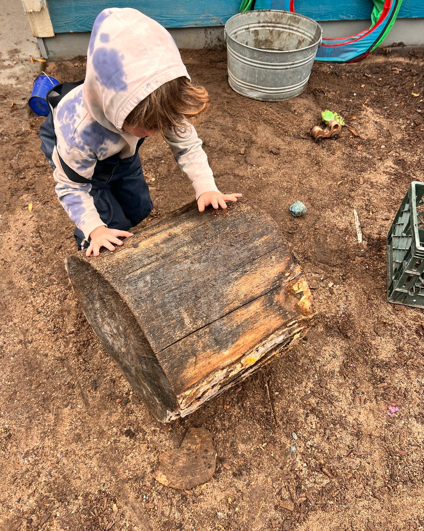 Operation ‘Move Giant Stumps’ complete. Thank goodness for my helpers. ☀️
#naturepreschool #outdoorplay #naturalplayground @larksongpreschool