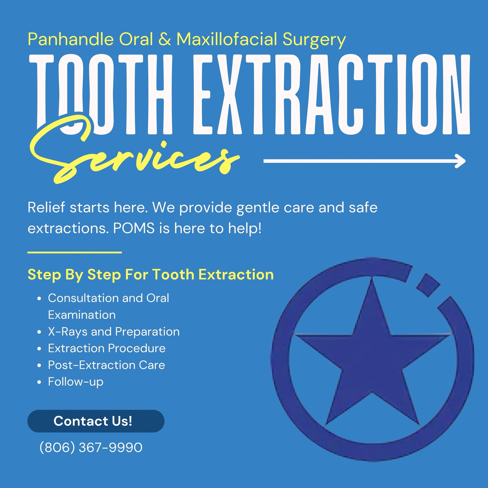Are you dreading the thought of getting a tooth extraction? 😬 Don’t worry, we’ve got you covered at Panhandle Oral & Maxillofacial Surgery! 💪🏼 Our team is here to make the process as smooth and comfortable as possible 🦷💙
#POMS
