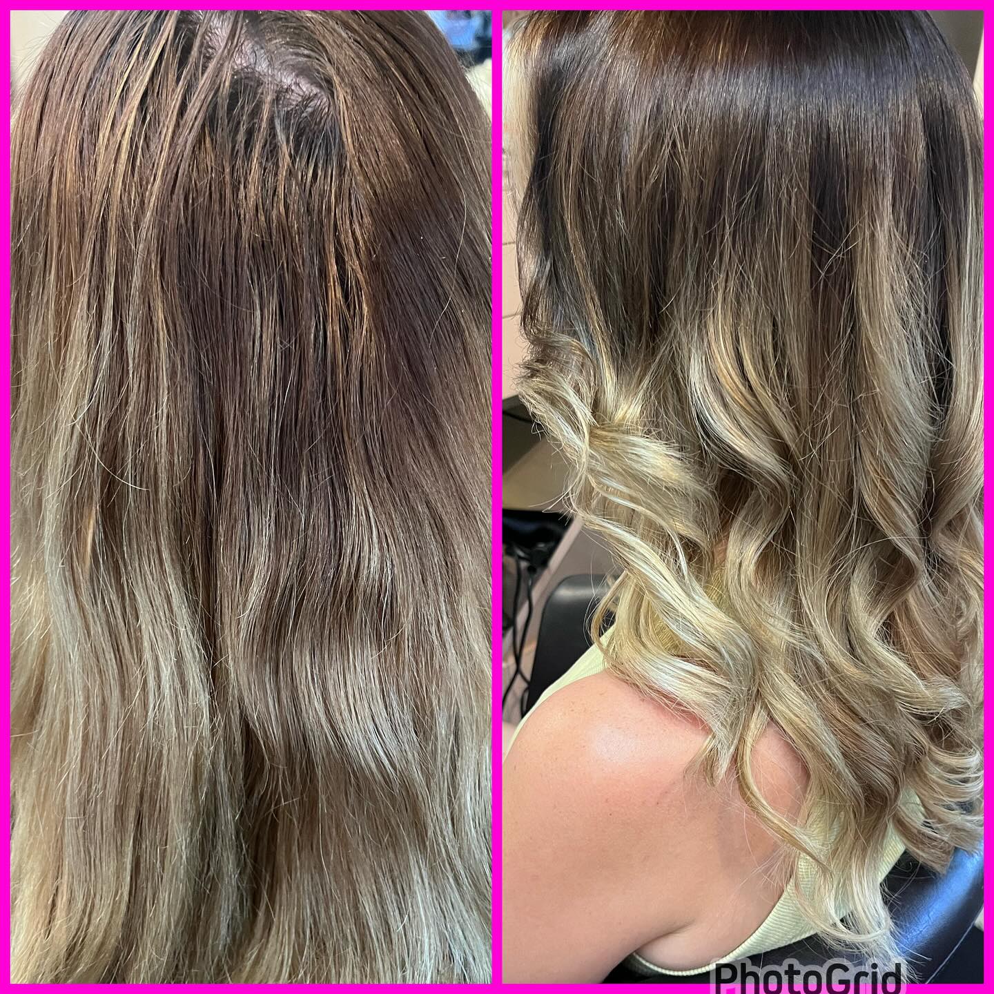 Before and after. Fresh color and cut for Fall
