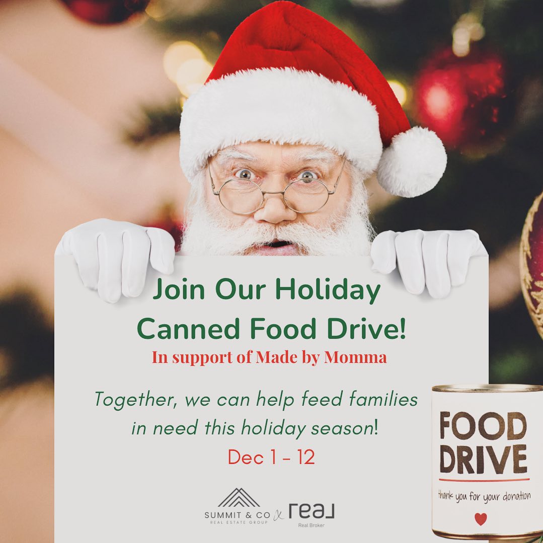 Spreading holiday cheer with a purpose!
It’s not secret, Made by Momma is one of our charity of choice and this holiday season we are excited to amplify our support for them.
Join us as we participate in the 12 CANs till Christmas Food Drive – let's make sure every family feels the warmth of the season.
Send a DM and we will arrange a time to pick up your canned donation between Dec 1 - Dec 12.
Top 10 most needed CANned goods at the Made by Momma Resource Centre:
Soup Stock (chicken, beef, vegetable)
Coconut Milk
Tomatoes
Tomato Sauce & Paste
Pasta Sauce
Beans (chickpeas, black beans, kidney beans)
Tuna/Salmon/Chicken
Canned Fruit (peaches, pineapple)
Vegetables (corn, peas)
Hearty Soups
*Gluten-free items are always needed
Other non-perishable pantry items needed:
Pasta
Rice
Nuts
Dried Fruit
Oatmeal
Spices
Peanut Butter
Juice
Cereal
These additional items are also needed for families in crisis:
Baby Diapers
Baby Wipes
Baby Food
Feminine Hygiene Products
Personal Care Items/Toiletries
Toilet Paper
Paper Towels
Christmas Gifts & Gift Cards for our Adopt-a-Momma Program, Santa’s Workshop and/or The Happy Birthday Project.
* Want to do a little more?
#SeasonOfGiving #CommunitySupport
@madebymommayyc #yycliving #yyc
#12cansofchristmas