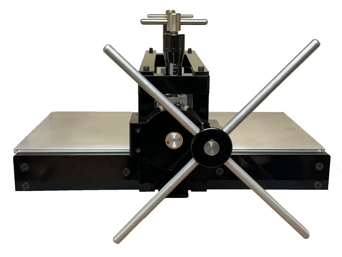 Introducing the SPC-1630 Etching Press. This has been a project we have been working on for a while to get just right for you - inspired by the original 16x30 Charles Brands with some modern improvements. This tabletop press comes standard with solid steel chrome plated rollers, micrometer pressure gauges, a 4:1 gearbox reduction, half inch thick reversible aluminum bed with internal bed stops, no welds, and much more! Built to last a lifetime and print anything you throw at it with the utmost precision. Available now! Send us a message with any questions, we’d love to tell you more. #starkpressco #pinklinepress #printnj #etchingpress #printingpress #printmaking #printer #print #printing #intaglio #intaglioprint #monotype #monotypeprint #reliefprinting #reliefprint #etching #builttolast #preservationthroughproduction #printmakingservices #printmakingpress