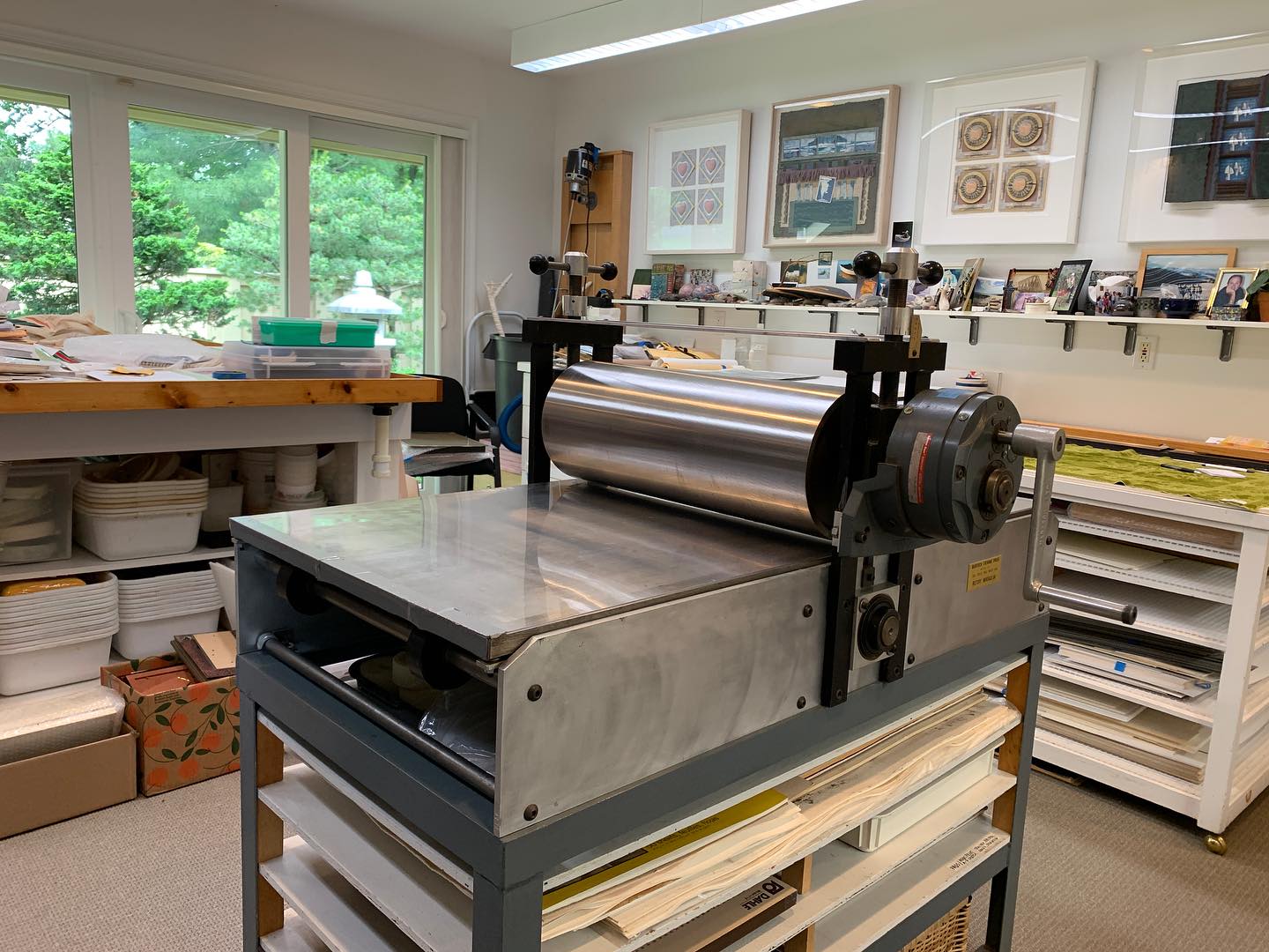We headed out to Pennsylvania today to service this really excellent Martech etching press that was purchased new and still looks new! Also a photo of a recent Vandercook No. 099 recondition we forgot to post that recently found a new home. #starkpressco #pinklinepress #printnj #etchingpress #proofpress #letterpress #printmaking #printing #printer #print #preservationthroughproduction