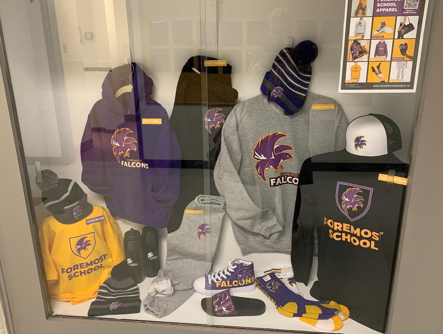 SCHOOL APPAREL
-
Added lots of goodies to the @foremostschool display!
Hoodies, tees, long sleeves, pants, sneakers and sandals. All items are open for ordering year round!
#randellnicoledesigns #graphicdesigner #customapparel #schoolspirit #schoolapparel
