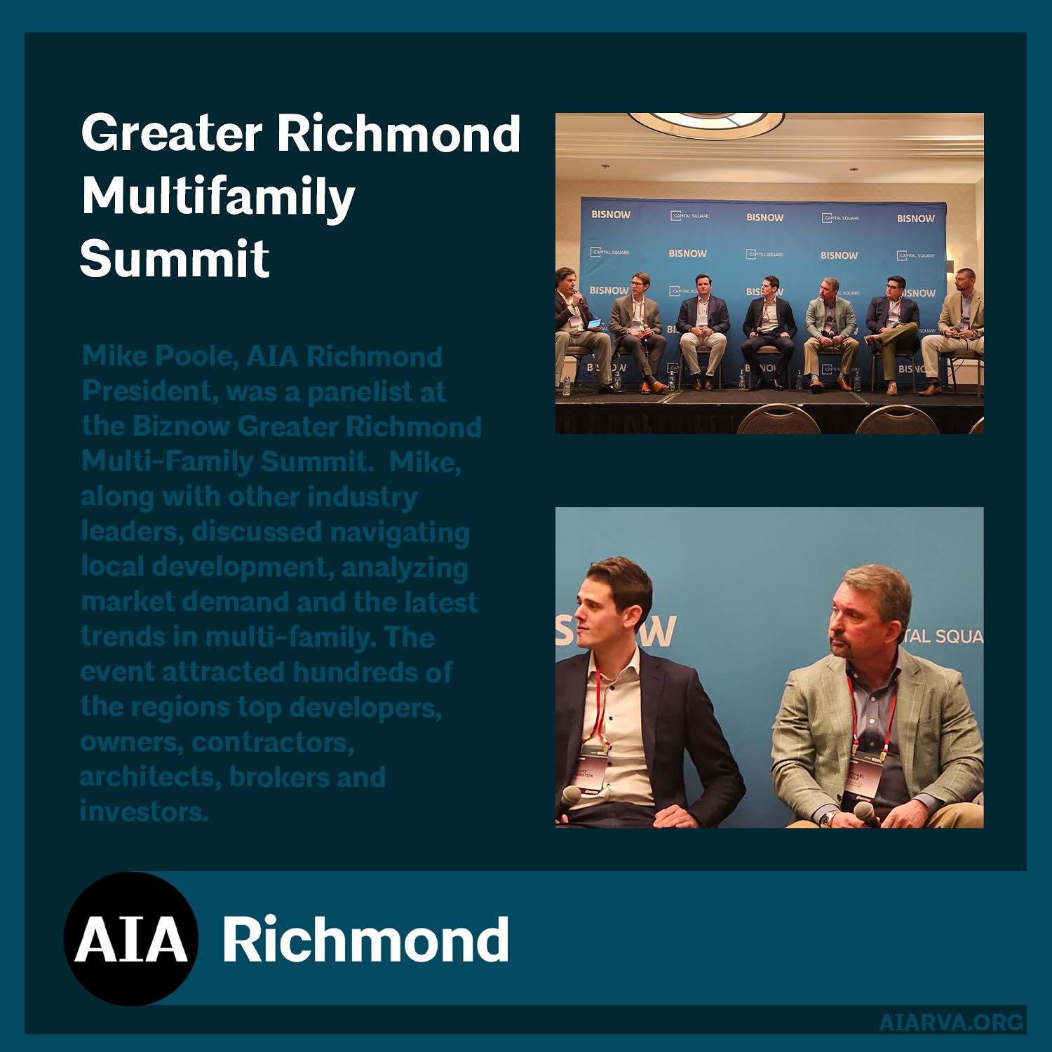 #bisnow #multifamily #AIARVA #pooleandpoole