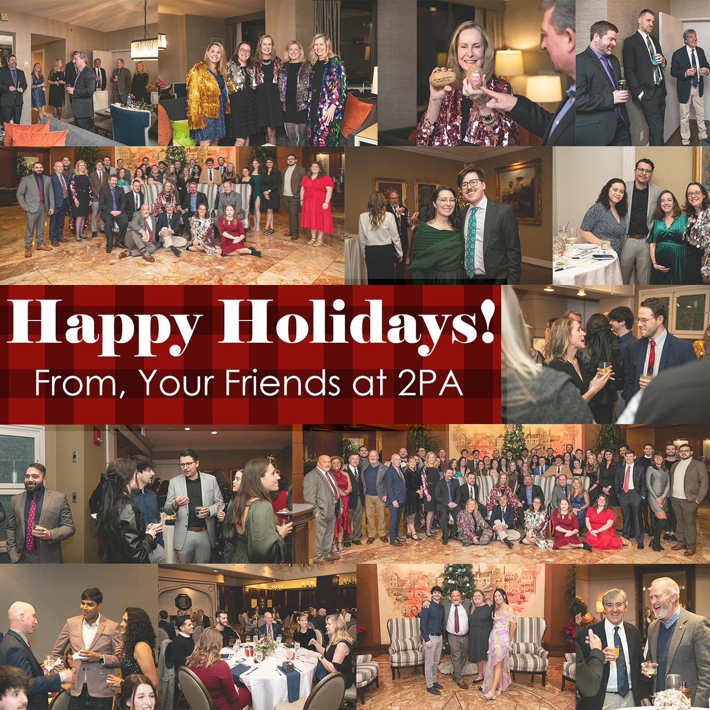 The entire company had an amazing time coming together to celebrate the holidays at our annual 2PA Christmas Party! We are so fortunate to all be able to celebrate this holiday season! From us to you, Happy Holidays!