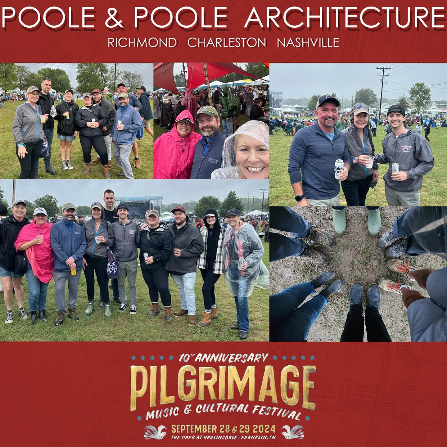 Rain or Shine, 2PA will have a good time! We love being able to head out to our Nashville office and spend time with the team out there at the Pilgrimage Festival. It may have been a muddy weekend, but that didn’t stop us!