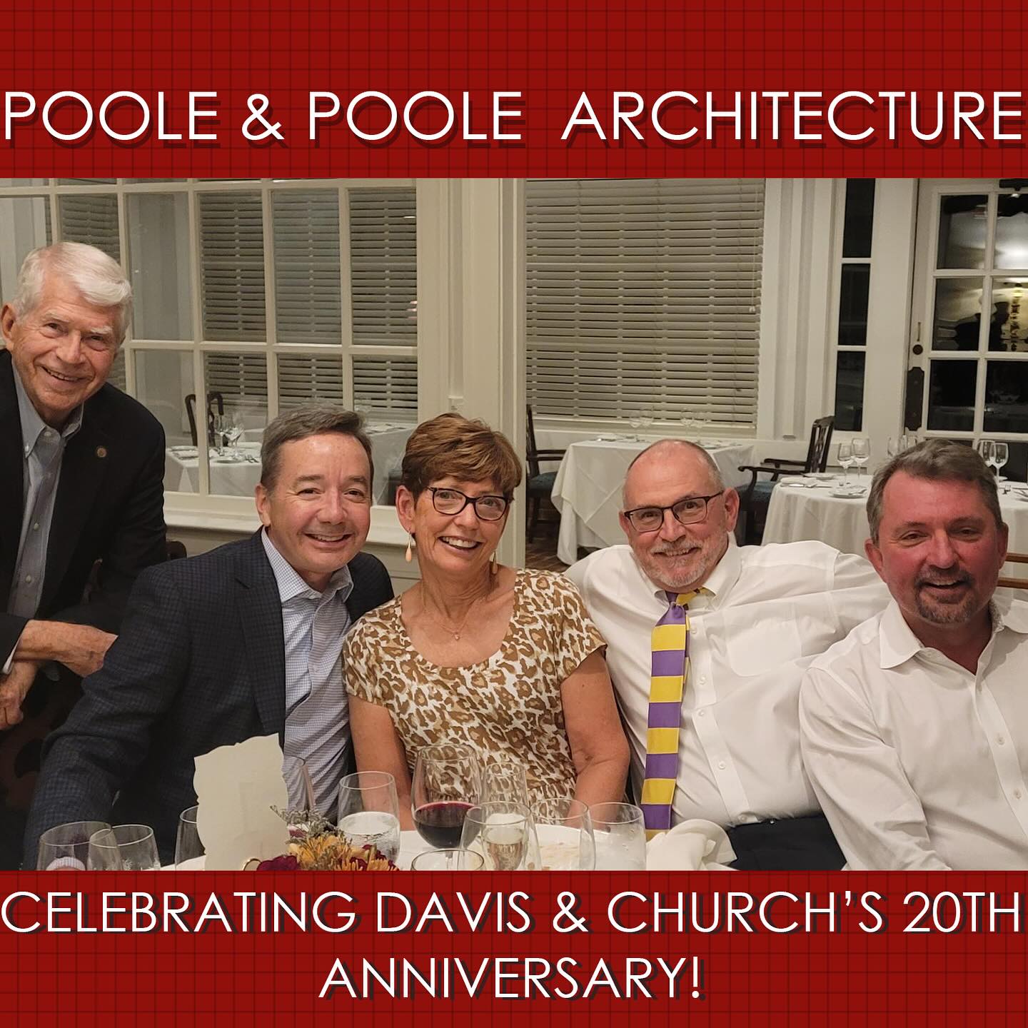 Last week we were honored to share in the celebration of the 20th anniversary of Davis & Church, our structural engineering partner for all of those 20 years! Scott, Leslie and Matt have had a remarkable event at the Barnsley Resort outside of Atlanta. Those guys know how to throw a party! We look forward to even more projects together.