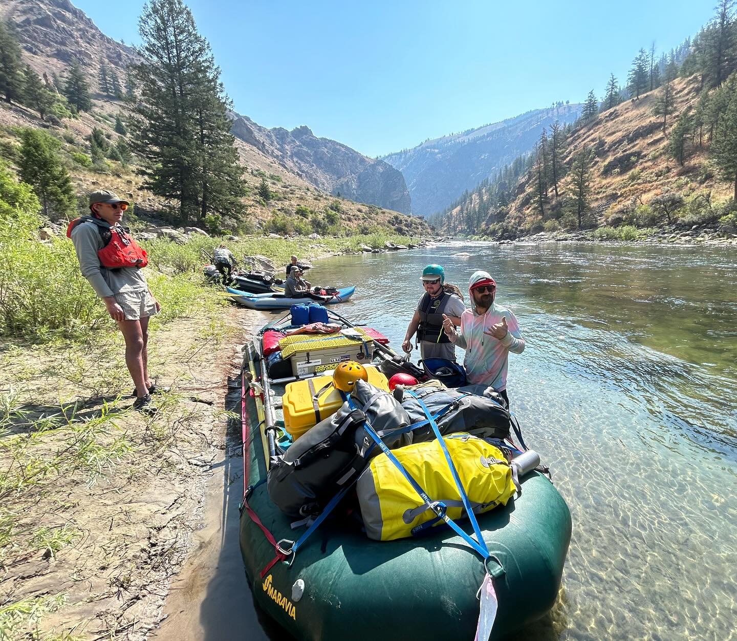 What do you do when you load all your gear and then hear gurgling from the floor? Tearaid! That s@&$ fixes everything! #Godblesstearaid #middleforksalmon #ohshit #wildandscenicrivers #letsride #quickfix #rivertrip #tearaid #wilderness #figureitout