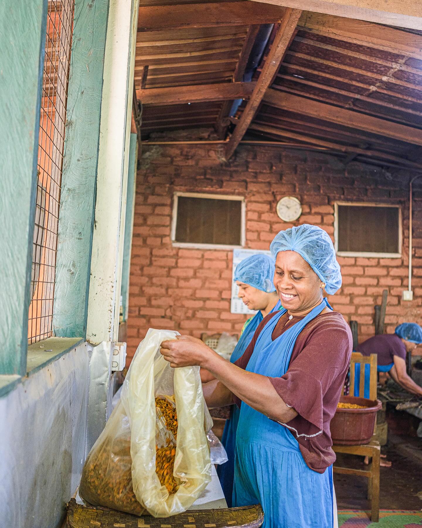 It’s Turmeric day! Our Turmeric is grown and harvested by farmers within a 5km radius of our base, and then cut, dried, stored, and powdered by our fantastic team of women from the closest three villages. Here is Susanthika sorting!
#local #shop #srilanka
