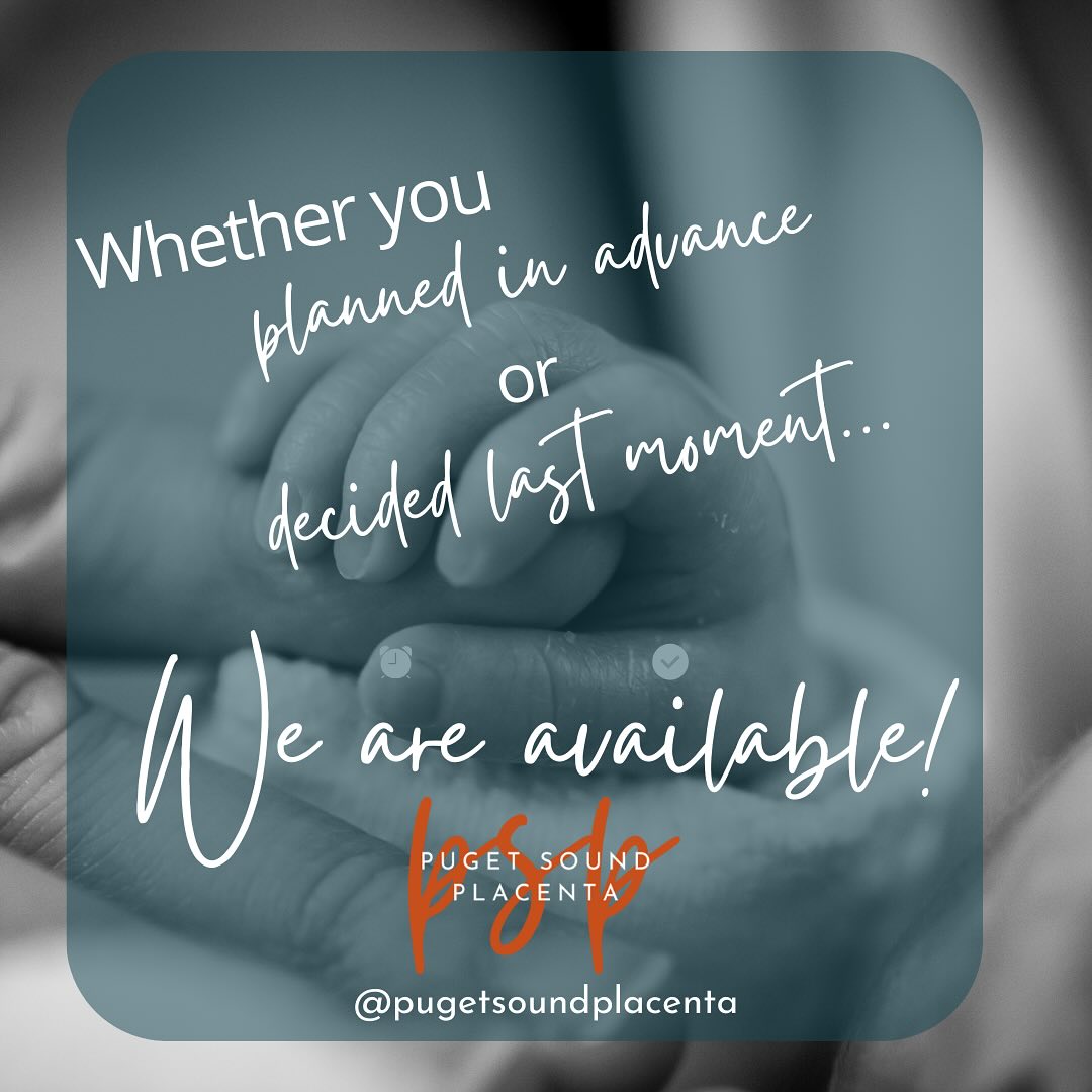 Babies have their own schedule! And whether you got signing up checked off your todo list before your baby arrived, or your little arrived before you could⦠WE ARE AVAILABLE!
Visit the website at seattleplacenta.com and click āGet Startedā.
We make this part of postpartum EASY!
Sign up is fast and easy!
#prepingforbaby #theforthtrimester #seattleplacenta #seattleplacentaencapsulation
#abetterpostpartum #letthejourneybegin #placentacapsules #placentaencapsulation #thisisyourpostpartum #tacomaplacentapills #tacomaplacentaencapsulation