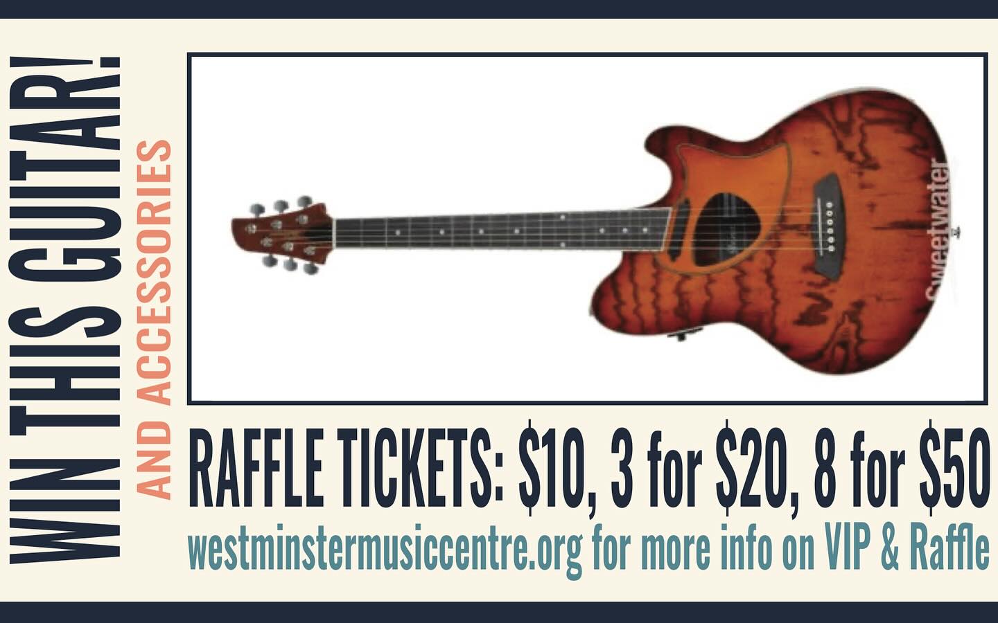 The famous Music on Main Guitar Raffle is back! Come see us this Saturday in Historic Downtown Westminster with @brushfirestankgrass and get your raffle tickets. Drawing held at the 5/18 Music on Main concert