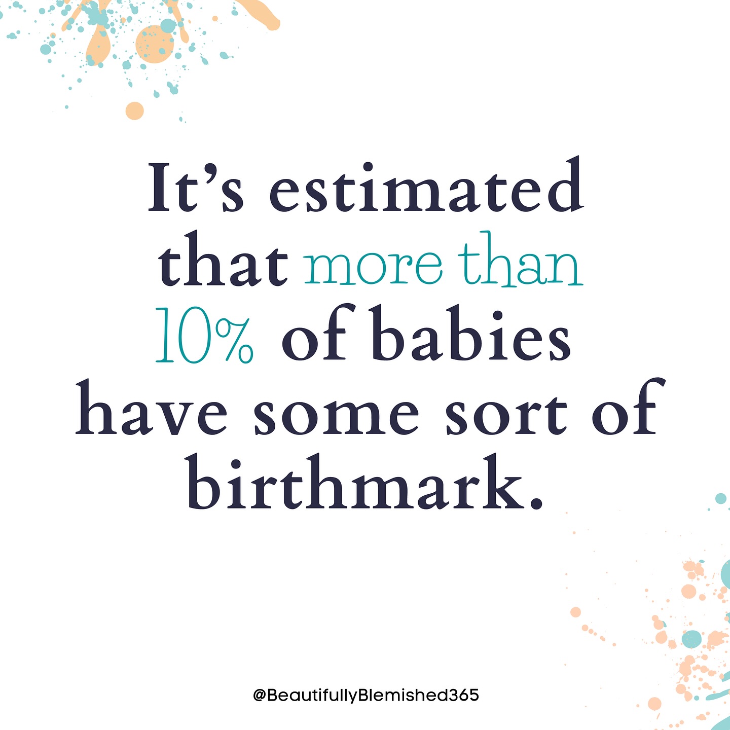 #DidYouKnow—that birthmarks are quite common? It’s estimated that more than 10% of babies have some sort of birthmark at or shortly after birth. Certain types of birthmarks appear more frequently than others.
Do you or anyone you know/love have a birthmark?…what kind?🤗
.
.
.
.
.
.
.
.
.
.
*healthline.com
*📸: clevelandclinic.org
#birthmarkawarenessmonth #birthmark #nevi #pws #cmn #nevus #portwinestain #hemangioma #mangolianspot #salmonpatch #birthmarkedandbeautiful #birthmarkcommunity #visibledifference #beautifulkyblemished #loveyourskin
