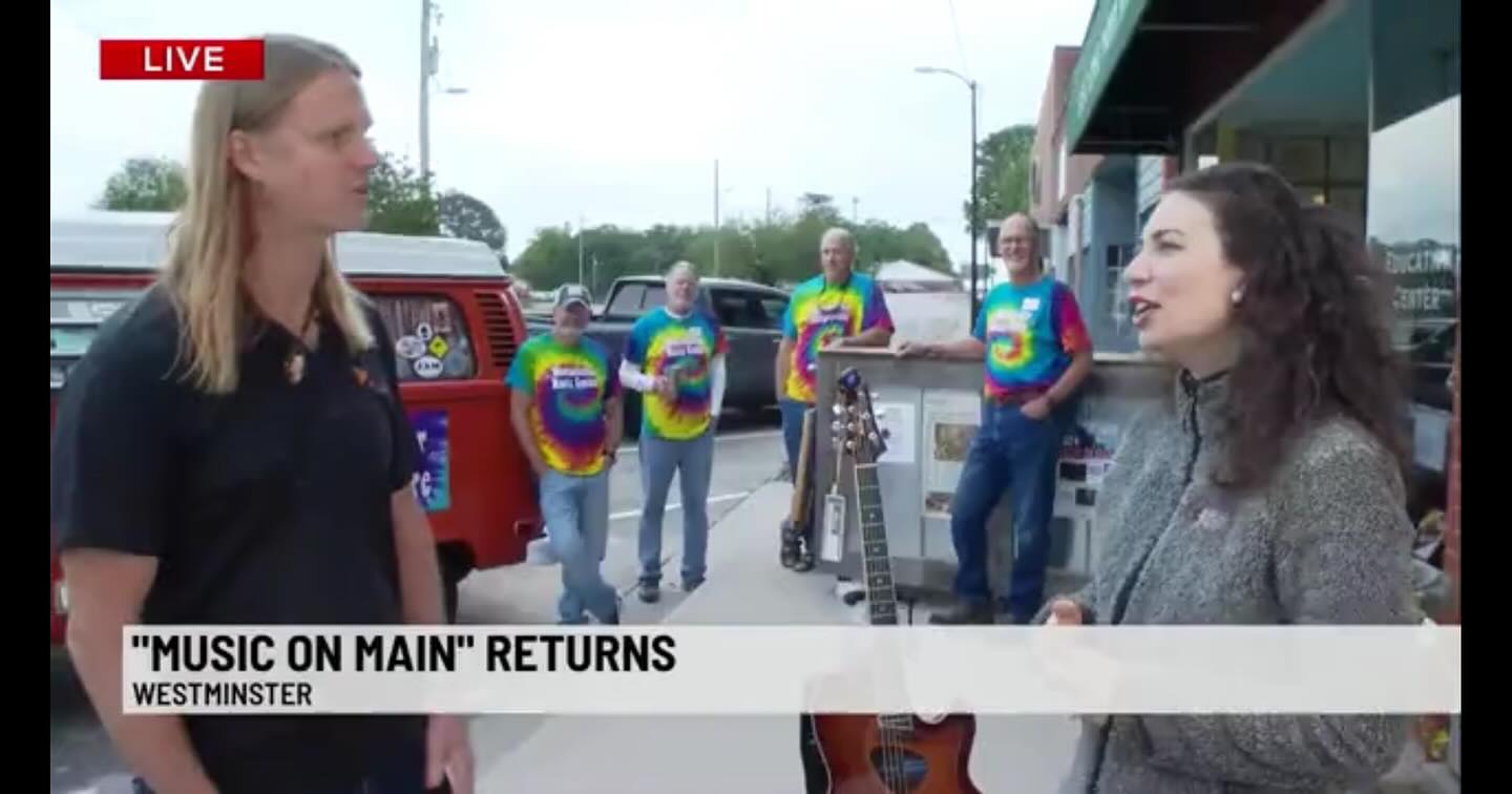 We had such a blast with @7newschristine live on WSPA on Monday. And now we’re just a day away from the big day with @firesidecollective and @cecil_thompkins_ live in Historic Downtown Westminster! Concert starts and 5pm and the Cruise In is as 3.