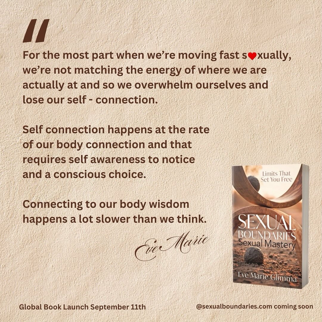 Connecting to our body wisdom happens a lot slower than we think!