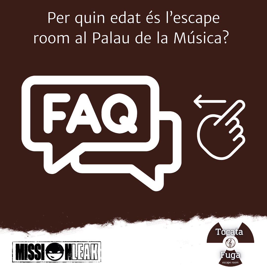 FAQ: Per quima edat és l’escape room del Palau de la Música?
#palaudelamusica