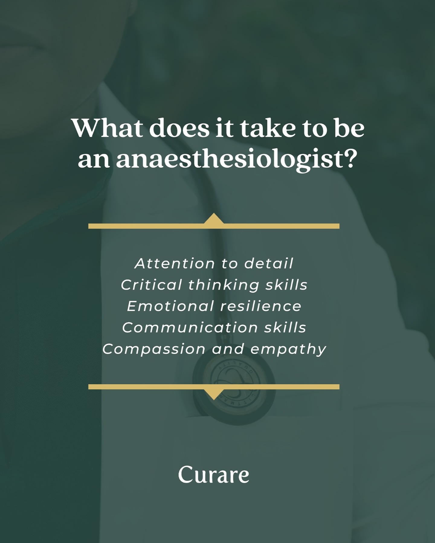 Meticulous attention to detail, razor-sharp critical thinking, and unwavering emotional resilience are the cornerstone of our practice.
As an anaesthesiologist, I’ve learned that communication is not just about words; it’s the bridge between fear and reassurance, doubt and clarity.
And compassion? It’s the heartbeat of our profession, guiding every decision, every touch, every breath.
So, if you’re drawn to a journey where every heartbeat counts, where your hands hold both science and solace, know that the path requires dedication, but rewards beyond measure.
-Dr Mulai Slave
#anaesthesiologist #anesthesia #doctorlife #compassionatecare