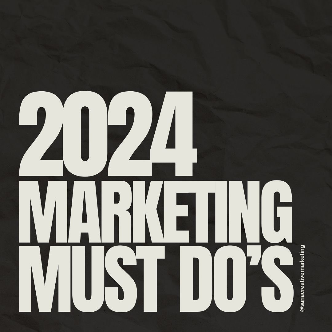 2024 🤍 Here are my Must Do's for the business year to come... swipe to learn 👉
I promise if you stick to all six, 2024 is going to be your best one yet 💥
(Ps. the time to create your Marketing Activities Calendar is right now 📝)
xox SANA
#2024 #marketing2024 #marketingbasics101 #marketingmustdos #digitalmarketing #marketingconsultant #perthbusiness #smallbusinesstips #freelancelife #thisisfreo #perthlife #eastfremantle