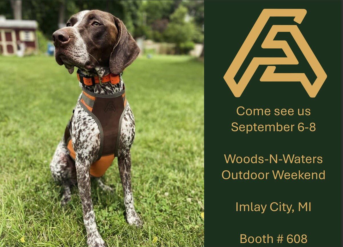 Make sure your dog is protected for hunting season with Field Armor. Come meet us with your dog at Woods-N-Waters Booth #608 in Imlay City, MI for an on-site fitting.
#huntingseason #doggear #huntingdog #gundog #upland #waterfowl #duckhunt #birdhunt