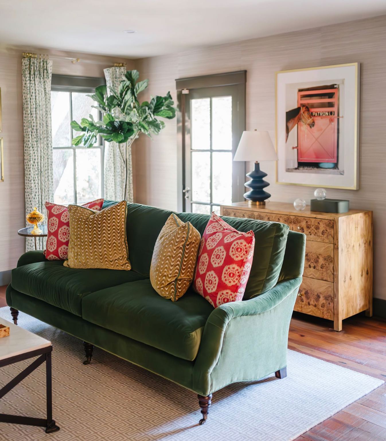 We’ve decided to hit pause on finding a new space so we can take some time to get back to the good stuff…like this room we finished this spring for a client 💚