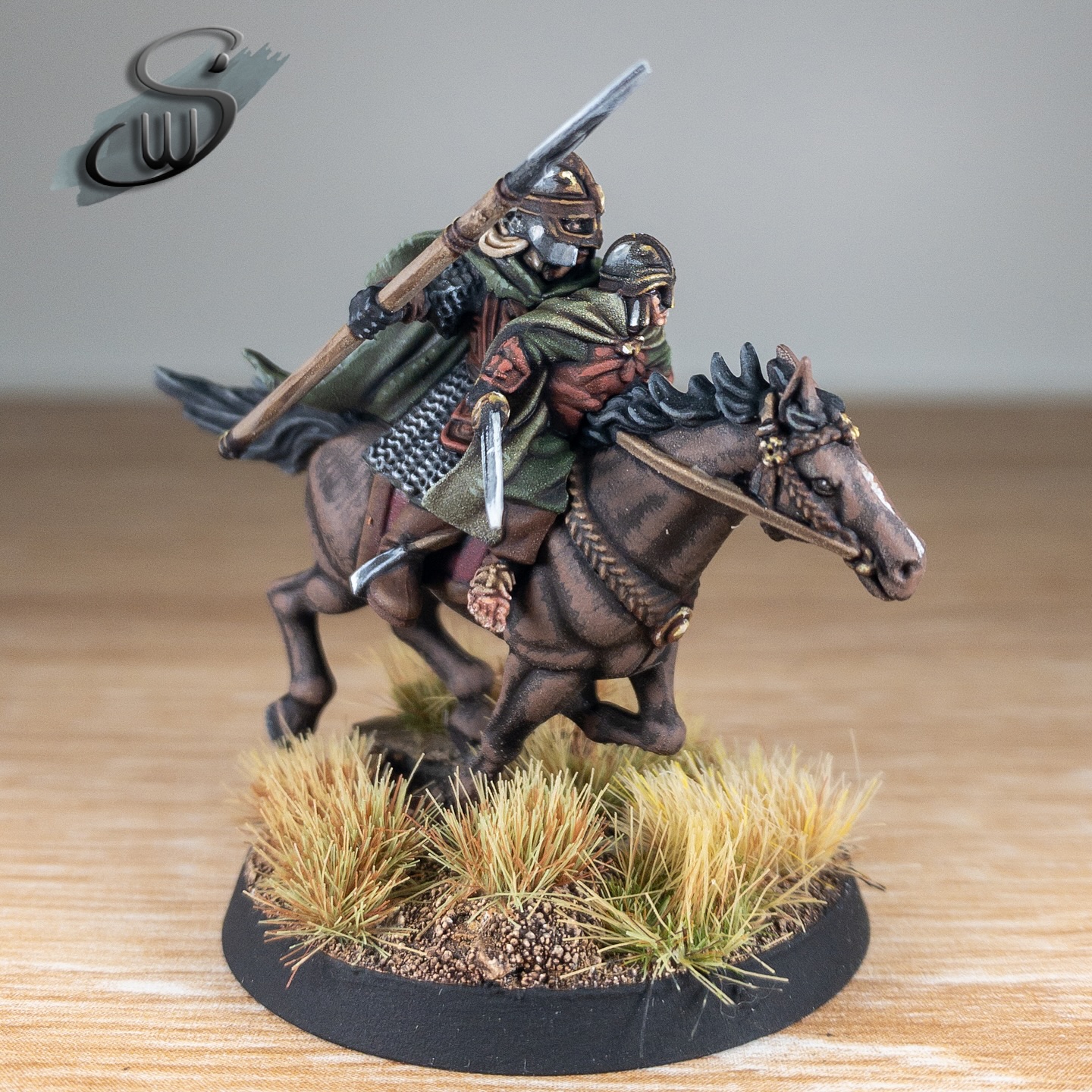 Dernhelm, hidden protector. Dernhelm was the alias taken by Éowyn when she broke the command of her uncle Théoden. As Dernhelm she befriended Meriadoc Brandybuck who was under the service of Théoden, and failed to recognize her. Together they rode Windfola to the Battle of the Pelennor Fields.
#MiddleEarthStrategyBattleGame
#MESBG
#GamesWorkshop
#MiniaturePainting
#Wargaming
#MiniatureWargaming
#dernhelm
#Rohan
#MiddleEarthMiniatures
#TabletopMiniatures
#FantasyMiniatures
#LotRMiniatures
#HobbyPainting
#MiniaturePainter
#WarhammerCommunity
#TabletopGaming
#MiniatureArt
#RidersofRohan
#PaintingMiniatures
#MiniatureHobby
#MountedMiniatures
#MiniatureMasterpiece
#WarhammerFantasy
#EpicMiniatures
#GeekCulture