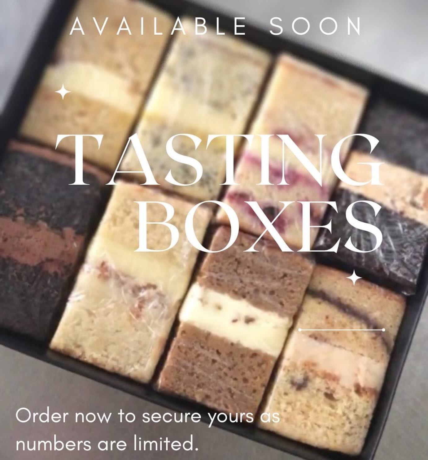 TASTING BOXES
The first round of tasting boxes for 2024 will be ready for collection or courier on Monday 26th February.
$50 for 8 flavours (courier an extra $10).
Email rebel@rebellyouscakeco.com.au to place an order now as numbers will be limited.
Orders close on Monday 19th February.
Next (and final) round for 2024 will be in July.