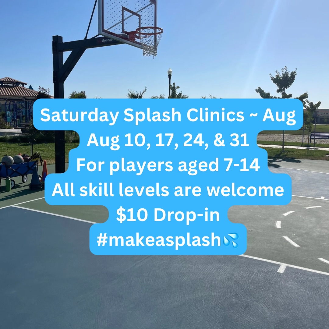 August 2024 Saturday Clinics
#makeasplash #elkgrove #youthbasketball