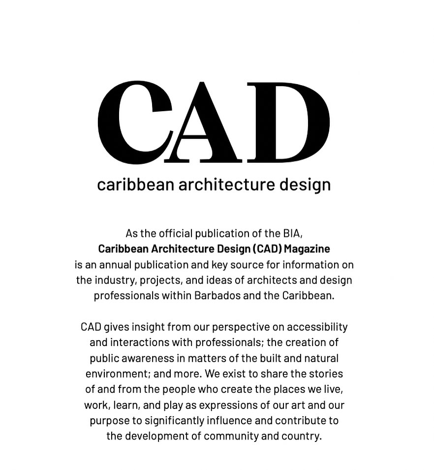 Friendly reminder about who we are.
CAD | Caribbean Architecture Design.
#magazine
#architecture
#designindustry