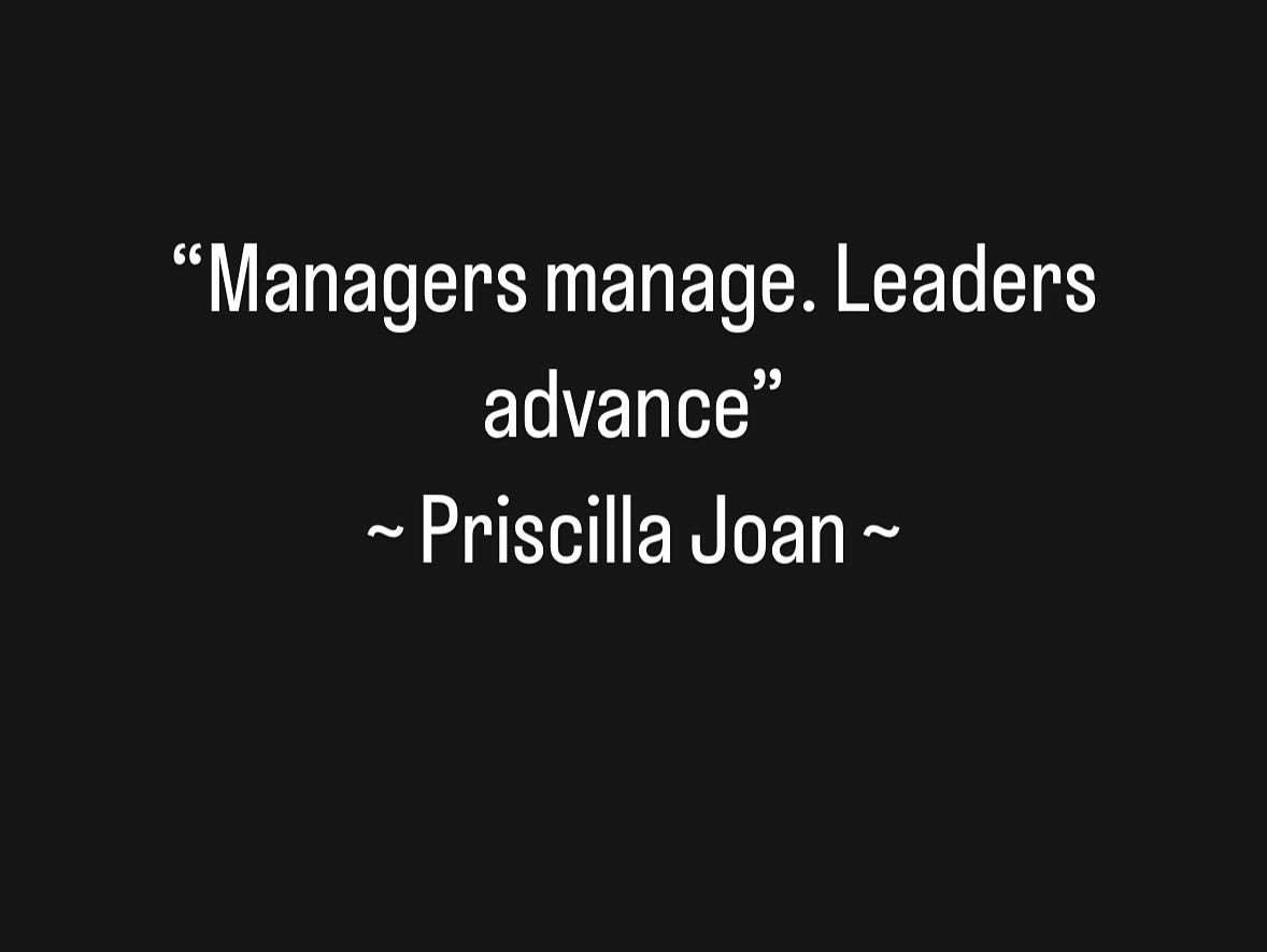 The difference between a manager and a leader is their perspective during unpredictable challenging seasons. Managers are more inclined to cope so the fall back is always fixed on finding effective solutions to problems. Some managers cut and paste or just alter slightly what other managers are doing around them.
.
Leaders who have vision are still making advances in trying times. They see problems as opportunities for growth, conflict as opportunities of a new way forward; fallbacks as opportunities to reset and recalibrate.
.
Leaders are not just in the marketplace nor mere politicians. Fathers are leaders as are parents. Children are leaders of tomorrow. Women are leaders as so are men. Everyone can be a leader when you have vision to see beyond your self. You are a leader when you are not caught up with the present but have faith filled vision to see beyond.
.
Rather then being focused on the present leaders have great capacity to take whomever their leading into a safe, higher, better and more successful space inspite of the challenges because they always believe ( thanks to vision) the outcome is always good.