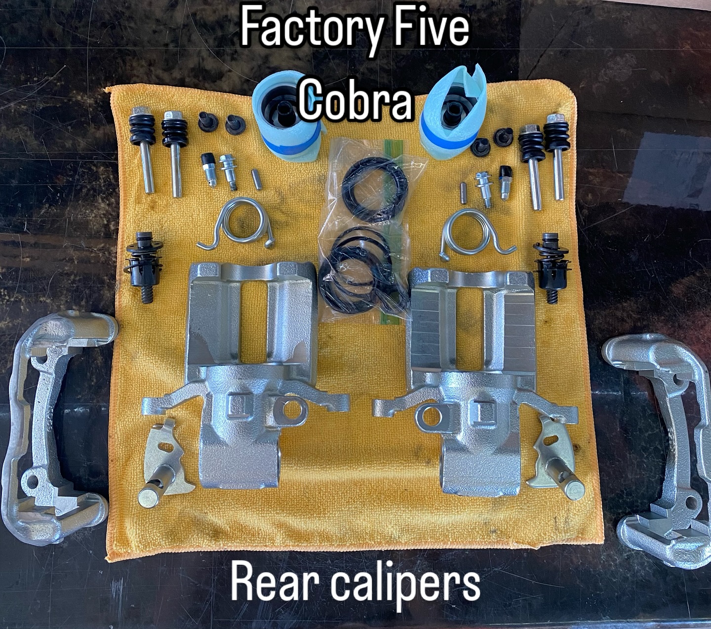 Received these disassembled…. Little bit of a brain tease but I got all the parts sorted and figured out reassembly before I work my magic… now onto the fun!🥵💪🏼😎
#fixmyuglycalipers
#calipercoatingrehab
#arizonasmallbusiness
#buckeyeazbusiness
#buckeyeaz
#customcarsaz
#scottsdalecarsandcoffee
#azcarscene
#azcarevents
#aztrackstars
#arizonacalipers
#custompowdercoating
#brakecaliperpainting
#brakecaliperrefurb
#customcalipers
#powdercoatingservices
#brakecaliper
#brakecalipers
#brakecalipersolutions
#automotivepowdercoating
#caliperpowdercoating
#factoryfive
#accobra