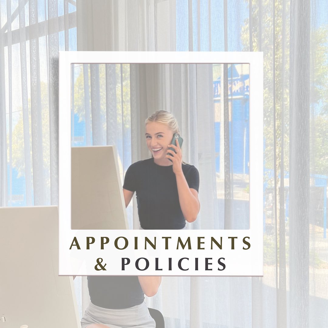 APPOINTMENTS & POLICIES 📌
How to make a Booking
Booking Payment
Confirmation Process