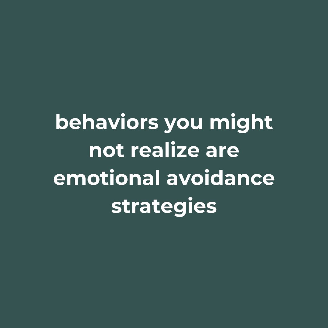 I’m sure at least a couple of these will sound familiar - I know they are for me!
Emotional avoidance strategies are natural responses that we use to protect ourselves from uncomfortable or overwhelming emotions.
These behaviors, such as staying busy, overthinking, or using humor, often serve as temporary relief from distress.
While they can help us cope in the short term, they sometimes prevent us from fully processing our feelings.
Recognizing these patterns without judgment allows for self-awareness and opens the door to gradually addressing emotions in a way that feels safe and manageable.
These strategies aren’t inherently wrong—they are simply ways we’ve learned to navigate emotional discomfort.
Awareness can help us break some of these patterns if we feel they are getting in the way for us. Be kind to yourself!