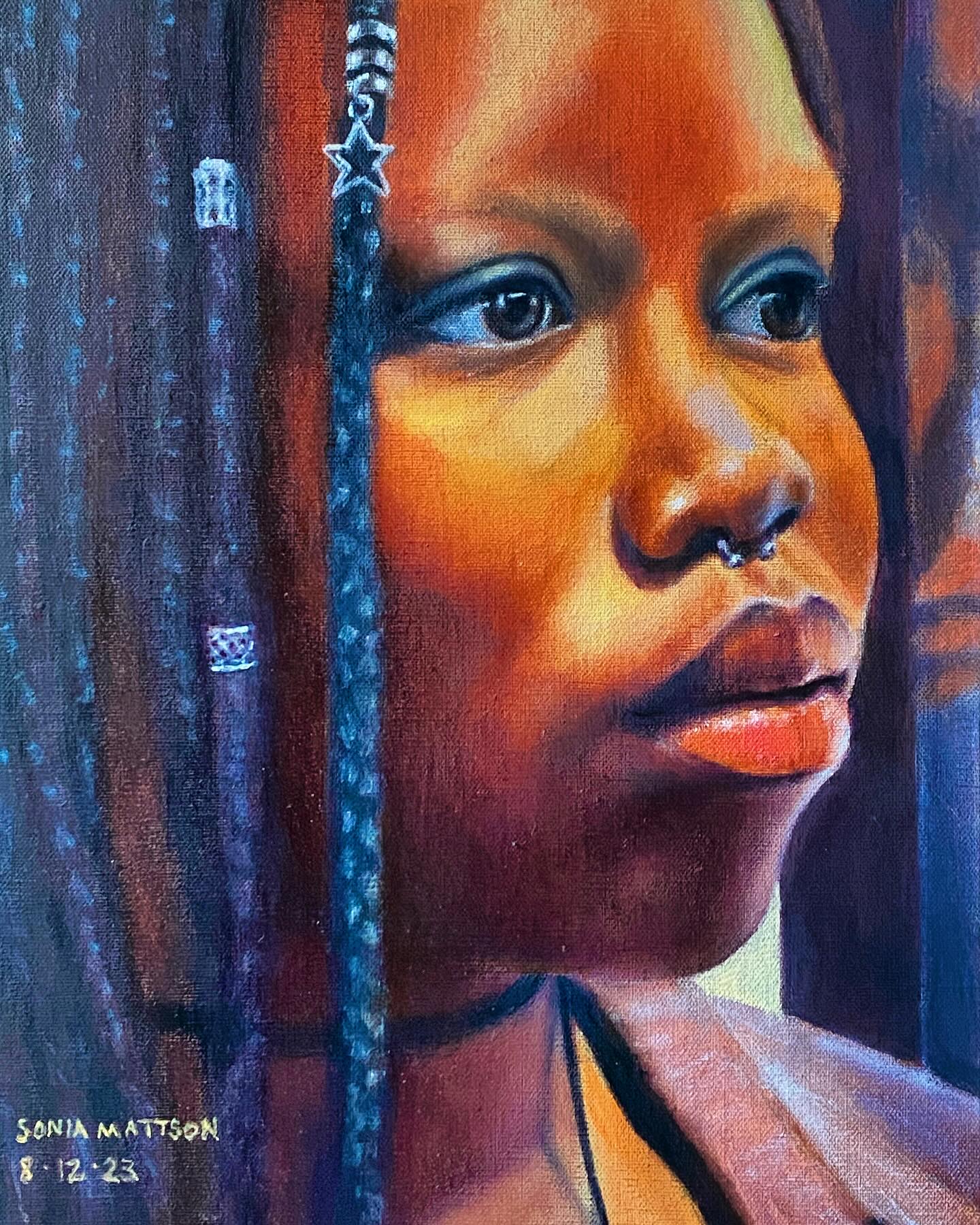 ‘Attu’ oil on linen ‘41cm x 31 x3.5 cm
I met Attu, an actor at the Dendy and was fascinated by her style.
Welcome to my exhibition ‘Denizens of the Inner West’ on Friday, September 20th from 6 to 9 pm at the Shop Gallery in Glebe 112 Glebe Pt Road. NSW.
This series of portraits feature interesting people I met mostly in Sydney’s inner west.
Drawings, paintings, prints and digital artworks available from $100 ~ $820 AUD
The exhibition runs from September 19-25 and is open from 11 am to 6 pm daily. Come along, bring friends and enjoy the vibe!
#innerwestcreatives #australianartists #sydneyartists #womenartists #portraitartists #portraitpainting #portraits
#innerwestvibe
#artistsofinstagram
#exhibition
#paintingcommissions