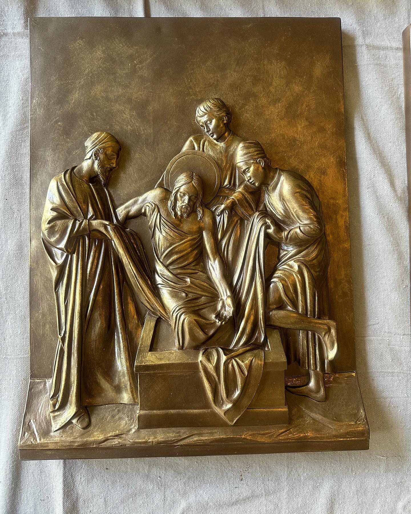 These Customized outdoor (bronzed) fiberglass Stations of the Cross added spiritual significance and personality to an empty space outside the church. Now it offers a beautiful environment to reflect over the Stations while also adding visual appeal.
————————-
Call Us: 1-800-334-3621
Email: Sales@holylandartcompany.com
Retail Site: www.HolyLandArtCompany.com
Contracting Site: www.LiturgicalRenovations.com
———————
#stjude #saintjude #catholicchurch #catholic #dioceseofpalmbeach #catholiclife #holylandartcompany #liturgicalrenovation #stations #stationsofthecross #prayer #instacatholic #catolicos #faith #religion #church #churchsupplier #catholicism #custombronze #bronze #fiberglass #customfiberglass #art #jesus #god #christian #pray #christ #romancatholic #jesuschrist