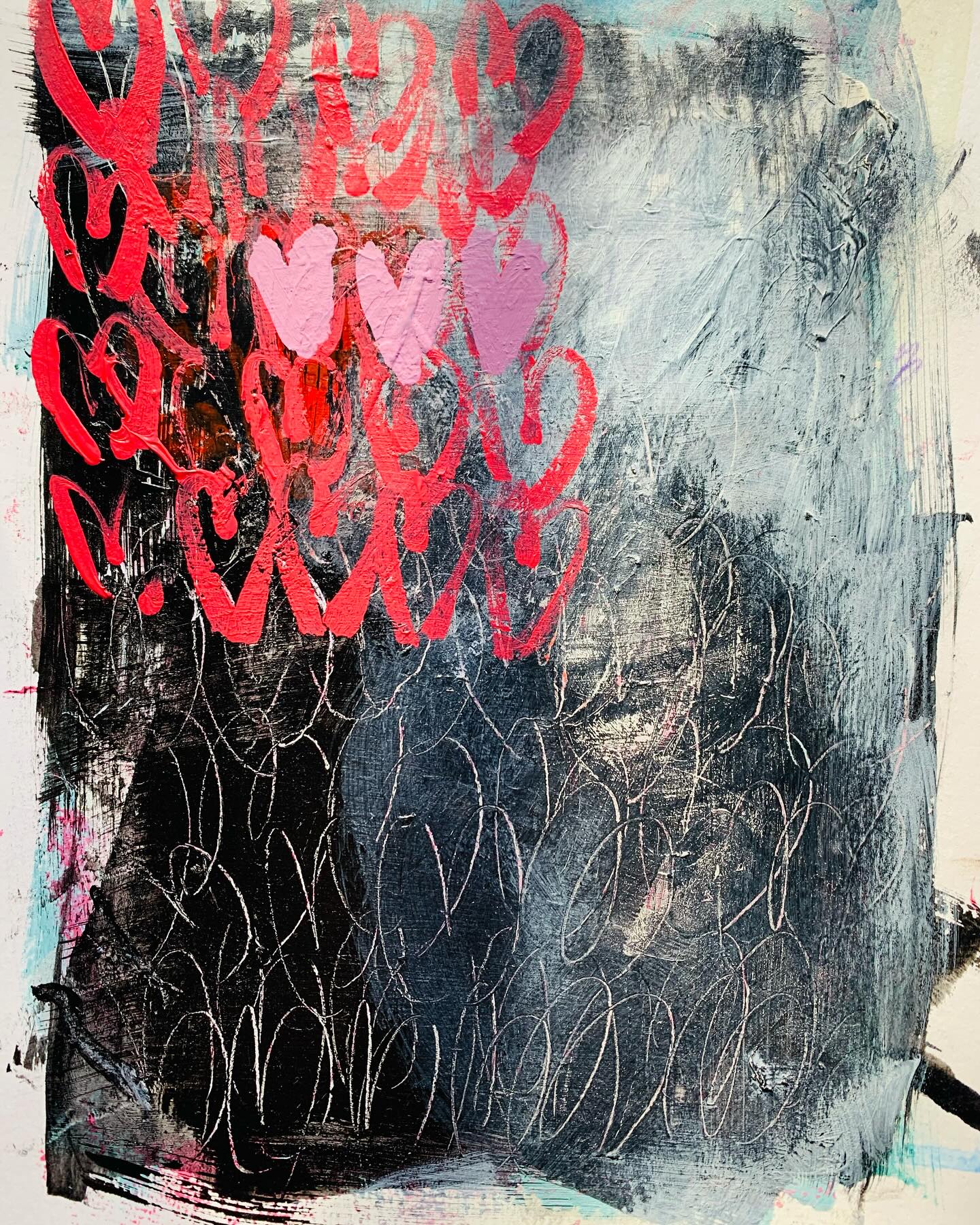 9x12” (22.8x30.4cm)
Acrylic and mixed media on paper
2022
#3 of « Mon petit coeur » series
#abstract #avstractexpressionism #montrealartist #abstractart #canadianartist #frenchartist