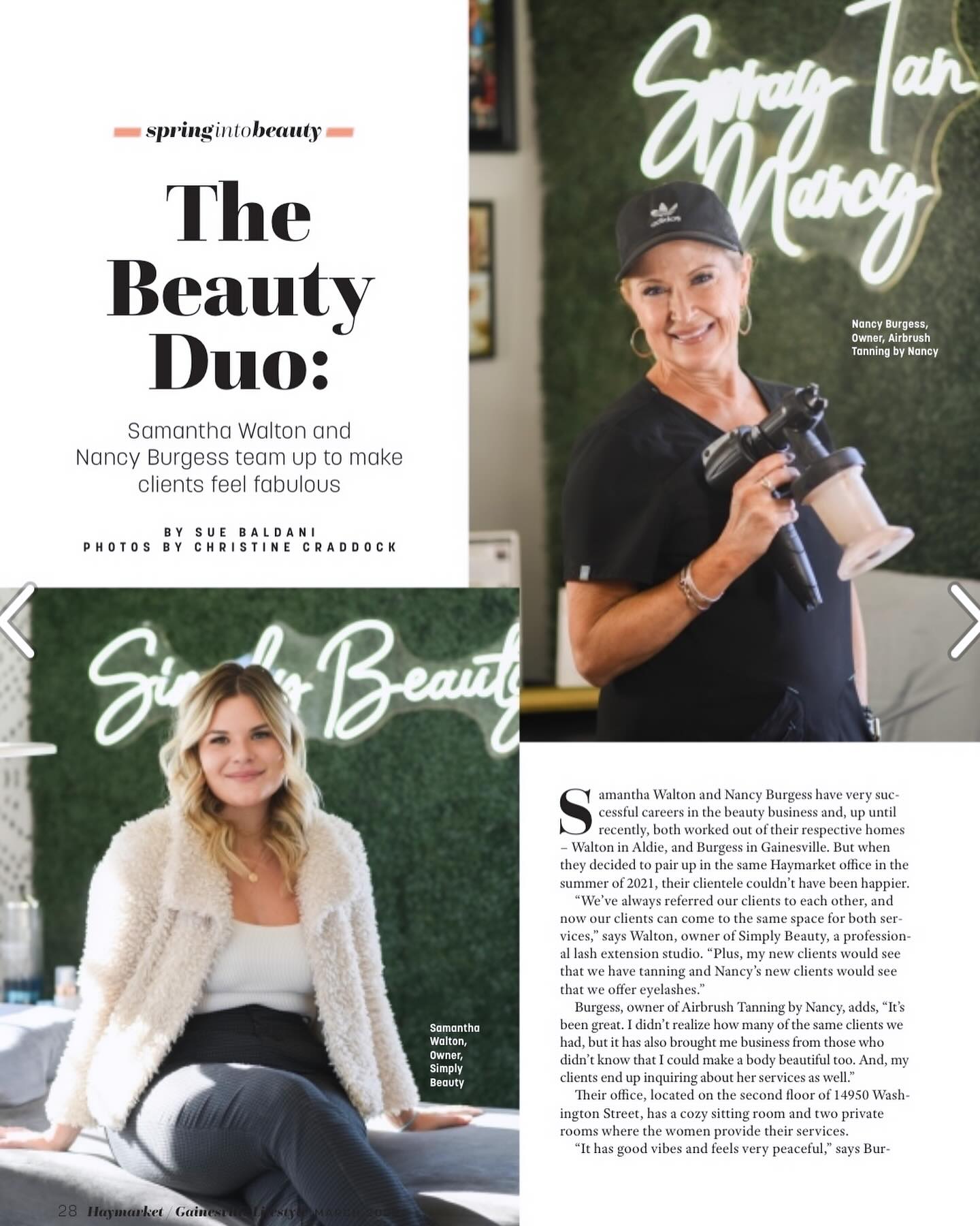 A little throwback to @spraytannancy & I article ๐ซถ
The Beauty Duo ๐ also couldnโt do it without @lashesbydyana_ !!!
.
.
.
.
.
.
.
#beauty #haymarketvirginia #dmvlashes #eyelashesextension #eyelashes #lashes #goals #beauty #spraytans #novalashes #dclashes #pwc #princewilliam #dmw #nova #dc #dcbeauty #eyelashes #eyelashextensions