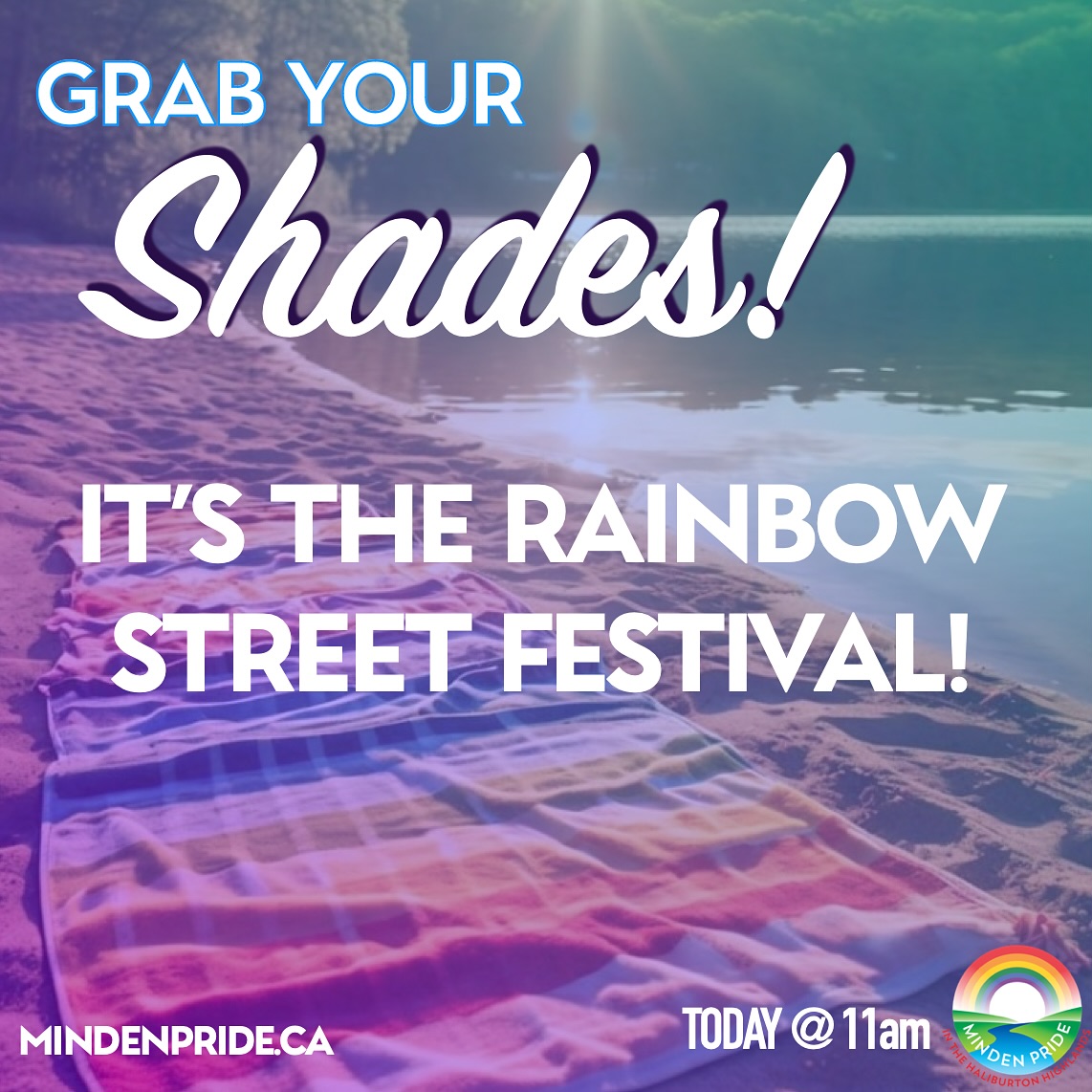 🌈🎉Join us at the Rainbow Street Festival today in Down Town Minden!
✨Spectacular Local Vendors
✨Delicious Street Food
✨Fun Games
✨Children’s Area
✨Family-Friendly Entertainment
✨Famous River Parade
🎈The fun starts at 11am - See you there!
🚌If you’re in Haliburton & would like a ride, the Pride Ride Shuttle will depart from the Youth Wellness Hub for Rotary Park in Minden at 10:30am! 🌈
#everyoneiswelcome #mindenpride #rainbowstreetfestival